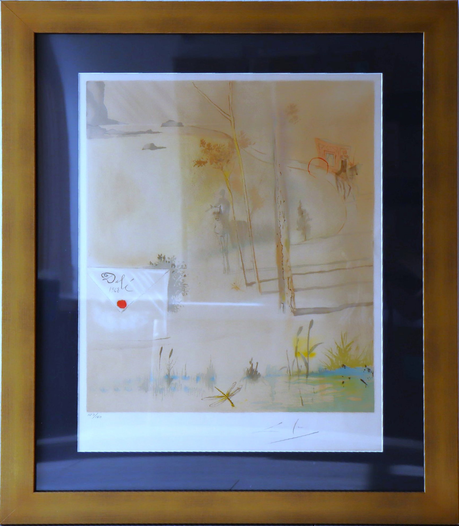 Salvador Dali, The Arrival of Dumont, Hand-Signed Limited Edition Lithograph, 1969 (1 of 9)