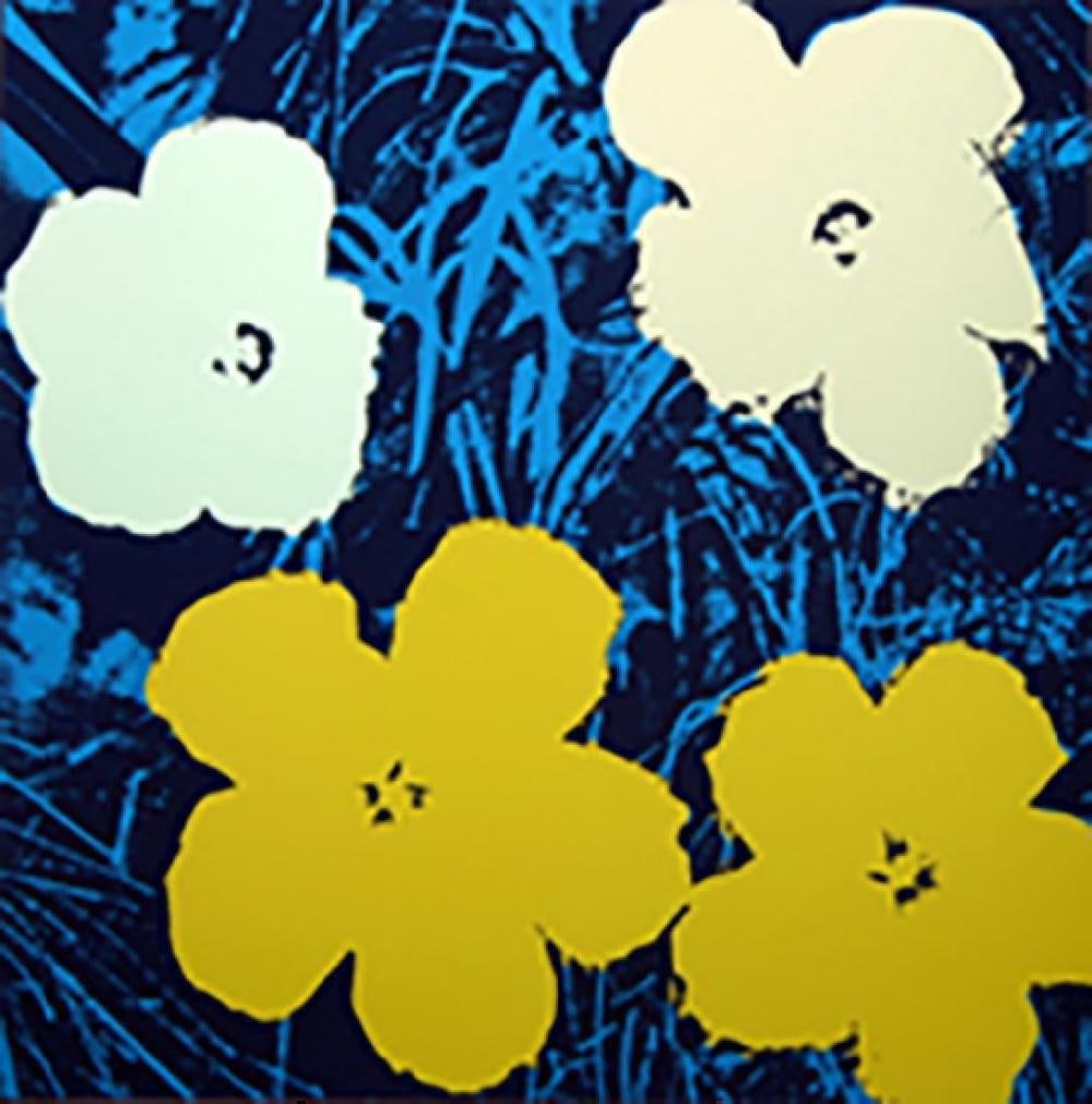 Andy Warhol, Flowers 11.72 Sunday B. Morning Serigraph: Artist: Andy Warhol Title: Flowers (Sunday B. Morning) Size: 36" X 36" Verso: Fill in your own signature and, published by Sunday B. Morning stamps Technique: serigraph Paper: Museums board Marking: s