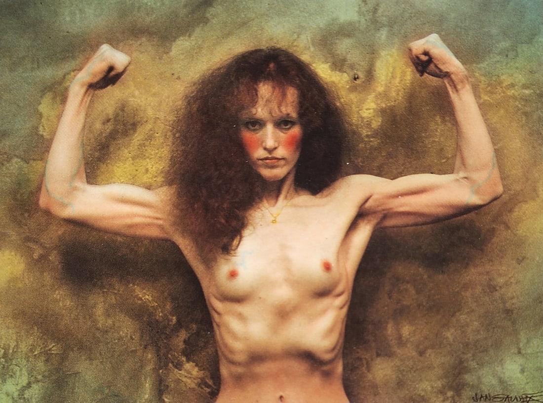Jan Saudek, Erotic nude - 1998: Photographer: Jan Saudek is an art photographer and painter. Saudek's art work represents a unique technique combining photography and painting. In his country of origin, Czechoslovakia, Saudek was co