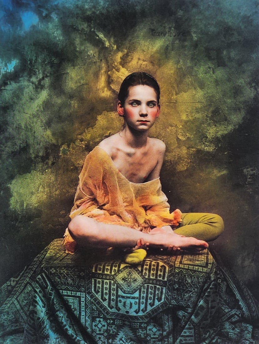 Jan Saudek, Erotic nude - 1998: Photographer: Jan Saudek is an art photographer and painter. Saudek's art work represents a unique technique combining photography and painting. In his country of origin, Czechoslovakia, Saudek was co