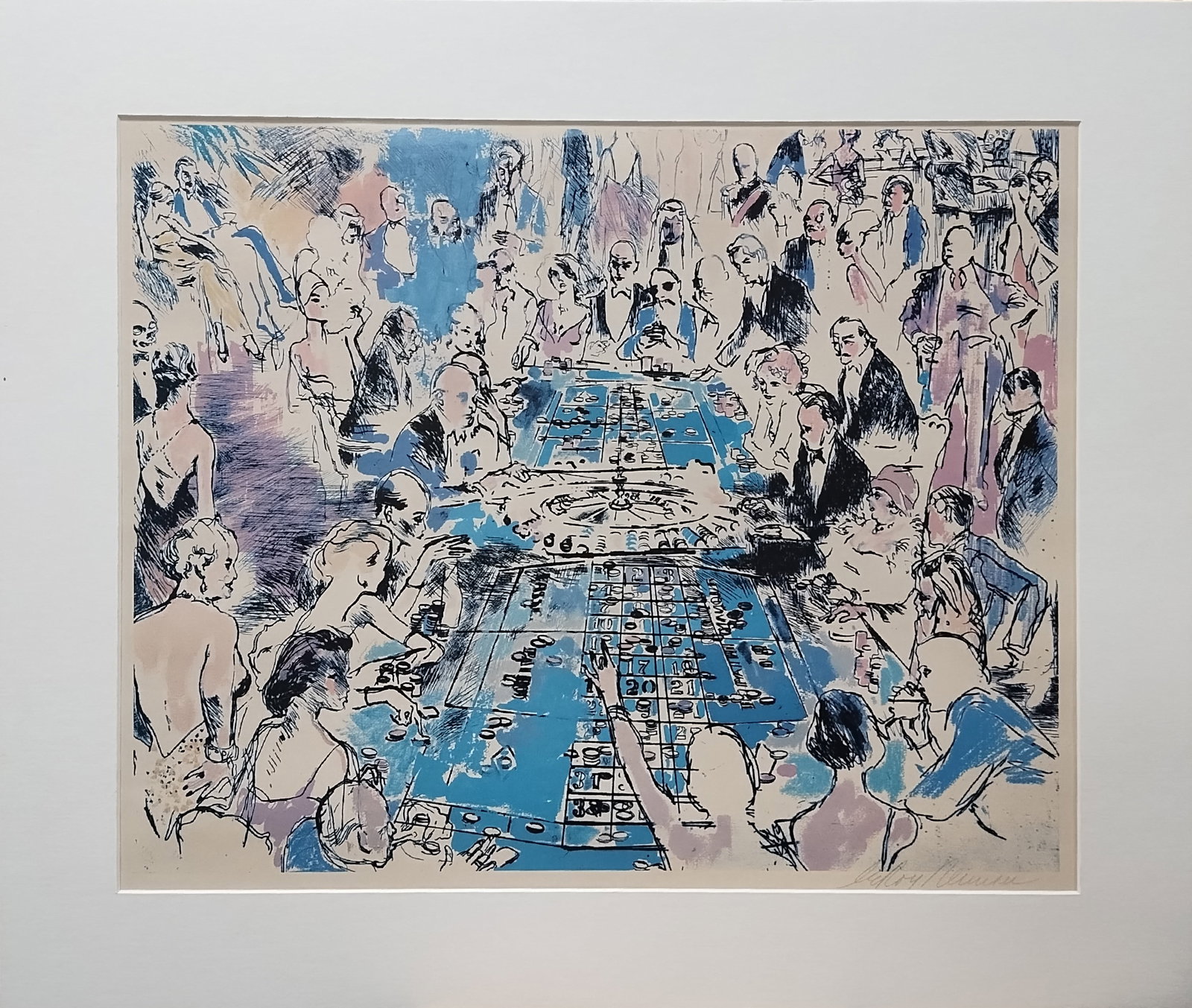 LeRoy Neiman, 'Game of Life', Hand-Signed Serigraph, 1980 (1 of 5)