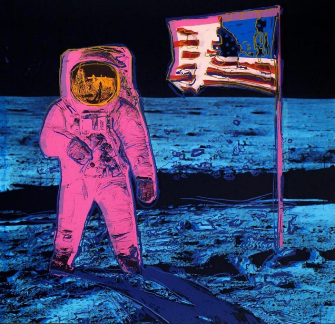 Andy Warhol, 'Moonwalk Pink' Sunday B Morning Limited Edition Screen Print: Original Limited Edition Silkscreen on 100% Acid Free Archival Museum Board "Moonwalk Pink" After Andy Warhol 2020 Edition Size: 3000, including APs Collectors Edition. Paper Size: 38.5 x 38.5. Number