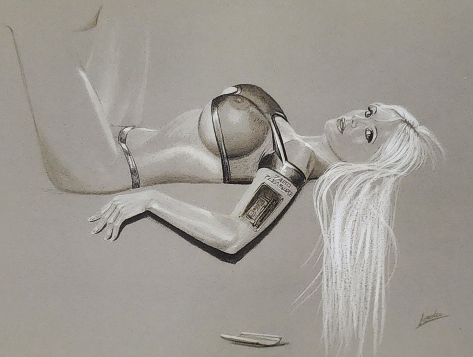 Lorenzo Sperlonga, Erotic Fantasy - 2008: Artist: Lorenzo Sperlonga Title: Erotic Fantasy Medium: Offset Lithograph Year: 2008, Printed in Hong Kong Size: 12 x 8.5 inces Mount Board Size Approx.: 20 X 16 inchesPrint Border: No - full bleed pr