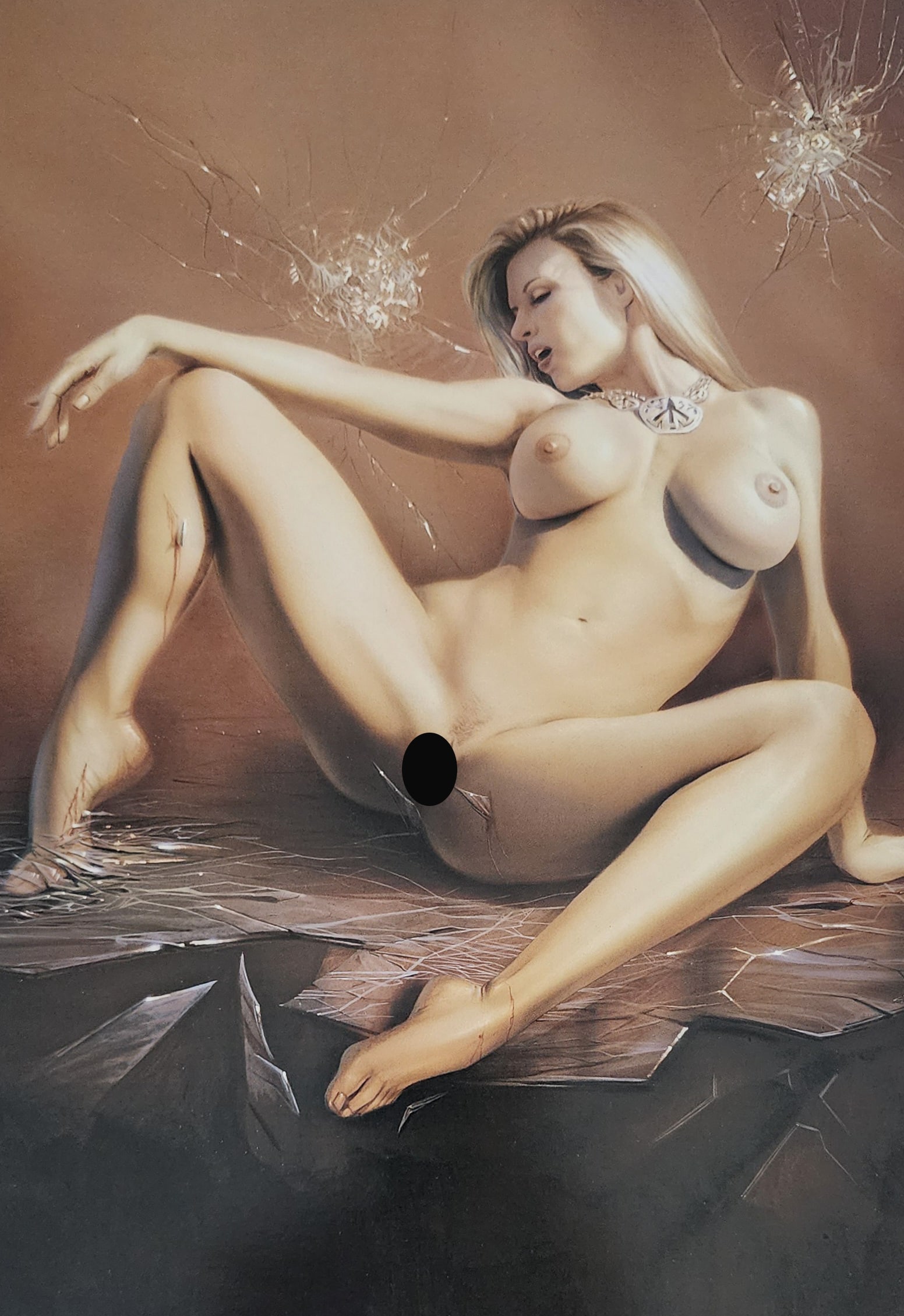 Lorenzo Sperlonga, Erotic Fantasy - 2008: Artist: Lorenzo Sperlonga Title: Erotic Fantasy Medium: Offset Lithograph Year: 2008, Printed in Hong Kong Size: 12 x 8.5 inces Mount Board Size Approx.: 20 X 16 inchesPrint Border: No - full bleed pr