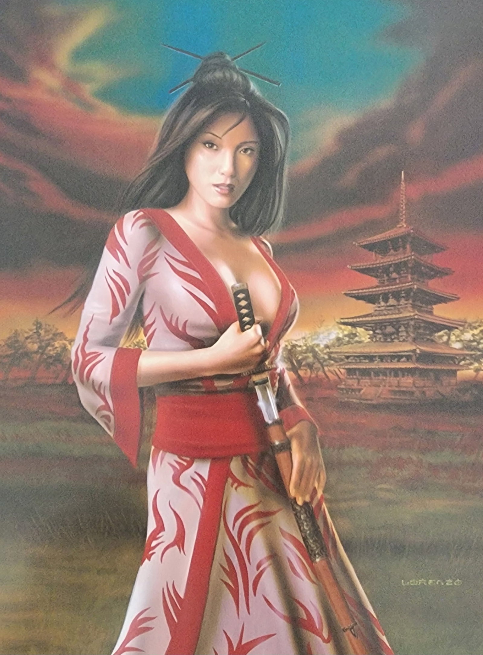 Lorenzo Sperlonga, Erotic Fantasy - 2008: Artist: Lorenzo Sperlonga Title: Erotic Fantasy Medium: Offset Lithograph Year: 2008, Printed in Hong Kong Size: 12 x 8.5 inces Mount Board Size Approx.: 20 X 16 inchesPrint Border: No - full bleed pr