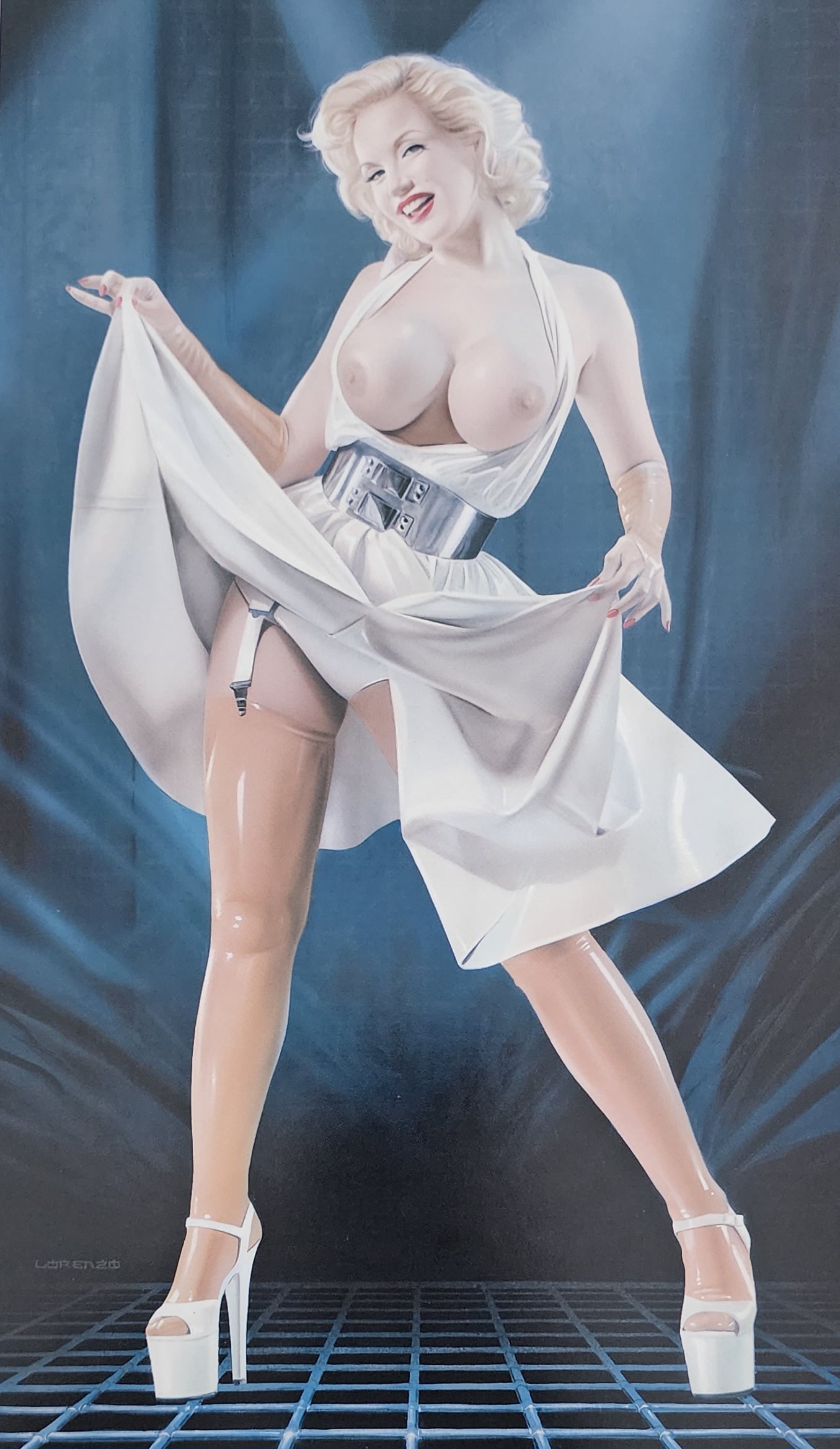 Lorenzo Sperlonga, Erotic Fantasy - 2008: Artist: Lorenzo Sperlonga Title: Erotic Fantasy Medium: Offset Lithograph Year: 2008, Printed in Hong Kong Size: 12 x 8.5 inces Mount Board Size Approx.: 20 X 16 inchesPrint Border: No - full bleed pr