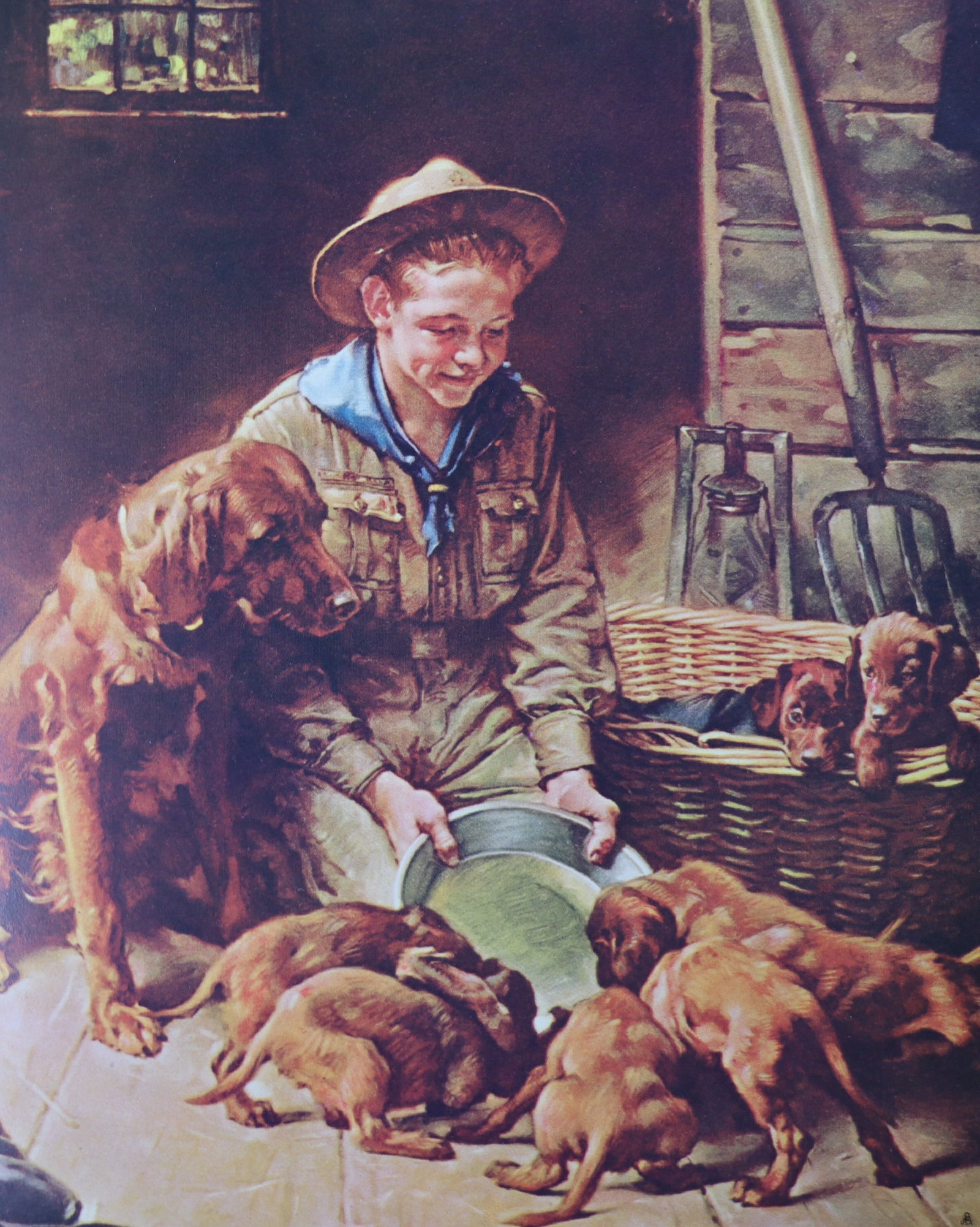 Norman Rockwell, 'Good Friends', Offset Lithograph, 1969: Artist: Norman Rockwell (American, 1894-1978) Title: Surface: Gloss Paper Type: Offset Lithograph Year: 1969 Size: 14"x11" inches (35.6 x 27.9 cm) (sheet, each)Origin: USA Signed: No Artist Bio: First