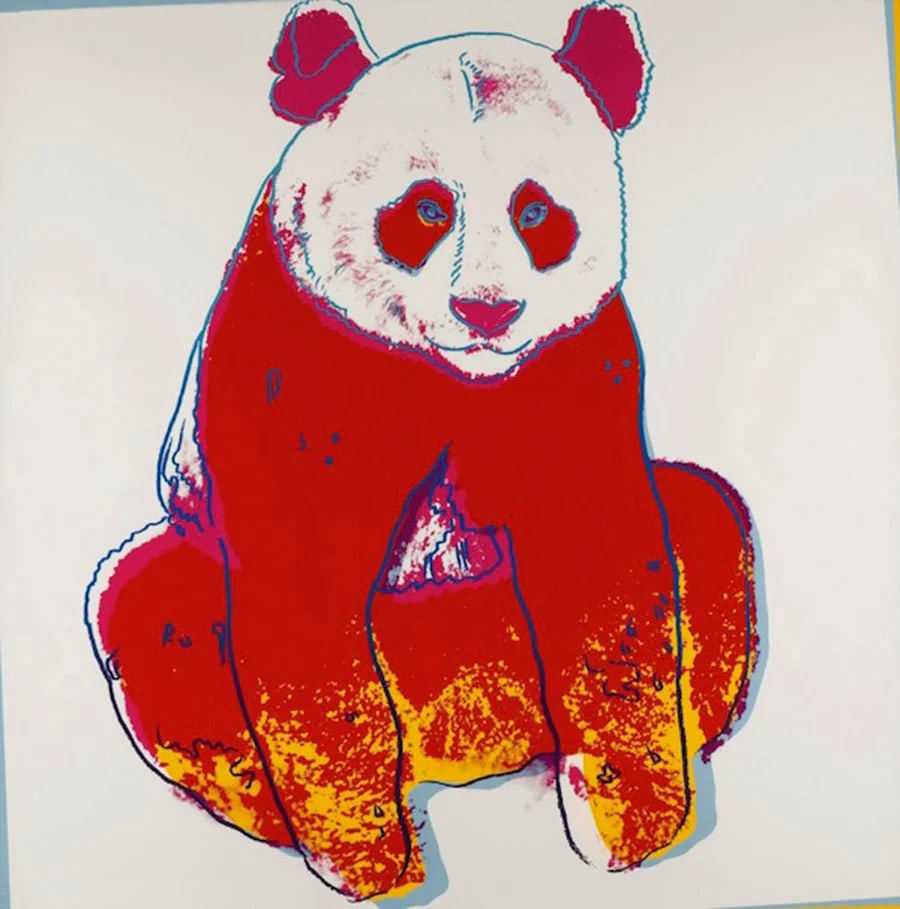 Andy Warhol, (After) "Giant Panda" from 'Endangered Species' 1983: Andy Warhol "" from 'Endangered Species' USA, 1983 Screenprint in colors 38 h ? 38 w in (97 ? 97 cm) This work is an unsigned and Unnumbered Printer's proof, outside of the edition Printed by Rupert J
