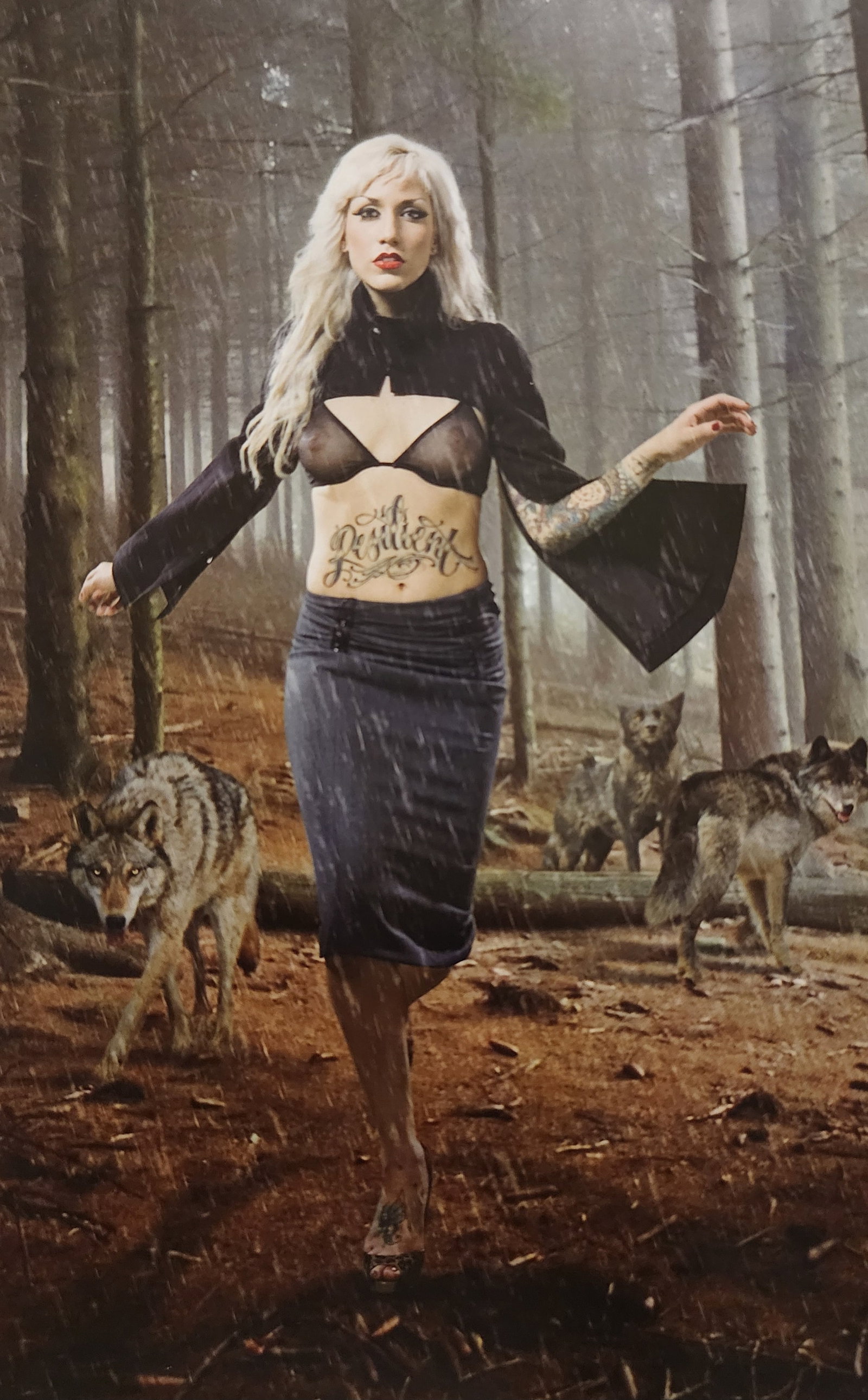 Christian Saint, Tattoo Top Model, 2015: Artist/Photographer: Christian Saint Title/Subject: Tattoo Top Model Type Of Print: Authentic Sheet Fed Photogravure/Heliogravure. Date Of Print: 2015 Paper: Medium weight, satin/matte finish. Print O