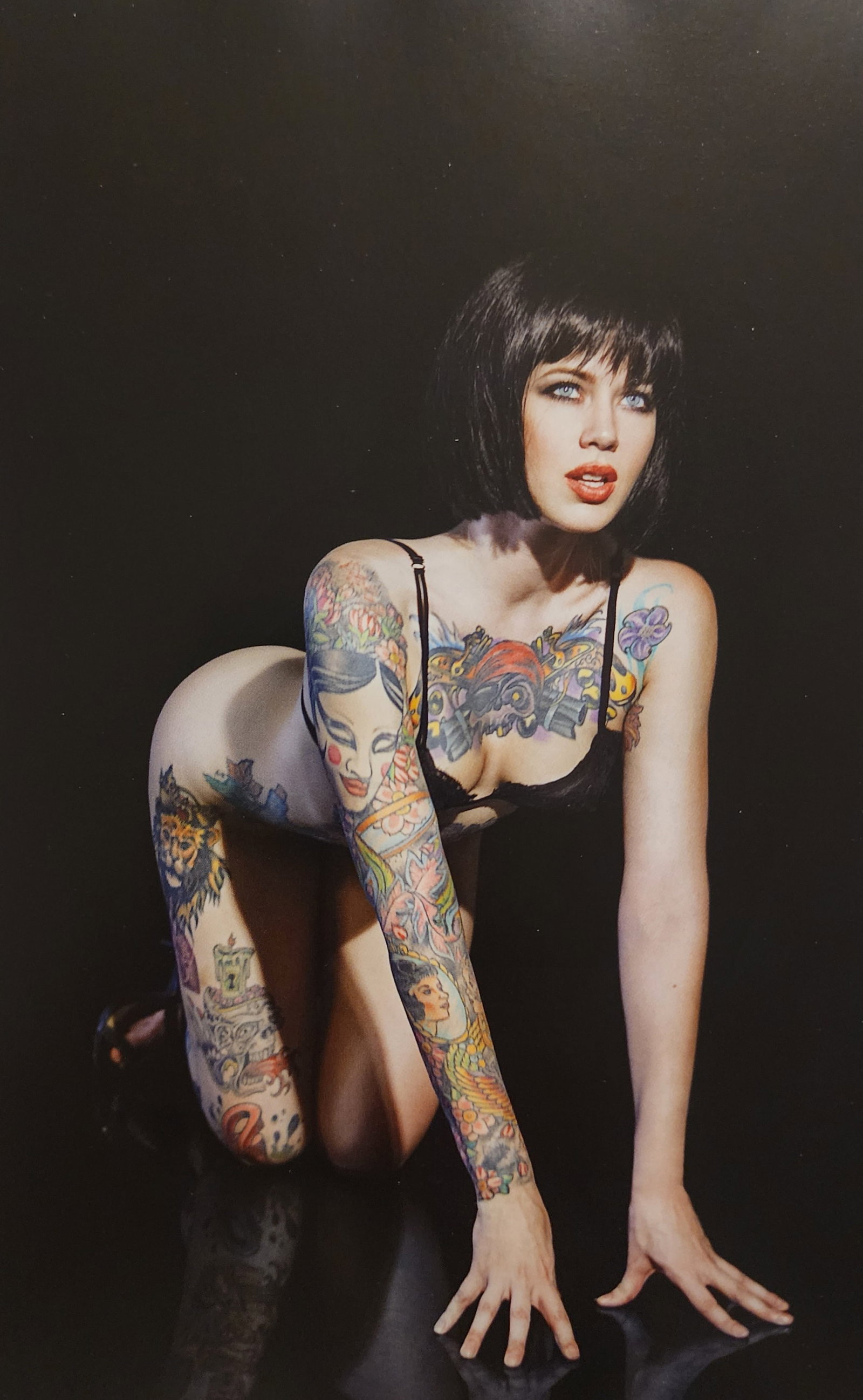 Christian Saint, Tattoo Top Model, 2015: Artist/Photographer: Christian Saint Title/Subject: Tattoo Top Model Type Of Print: Authentic Sheet Fed Photogravure/Heliogravure. Date Of Print: 2015 Paper: Medium weight, satin/matte finish. Print O