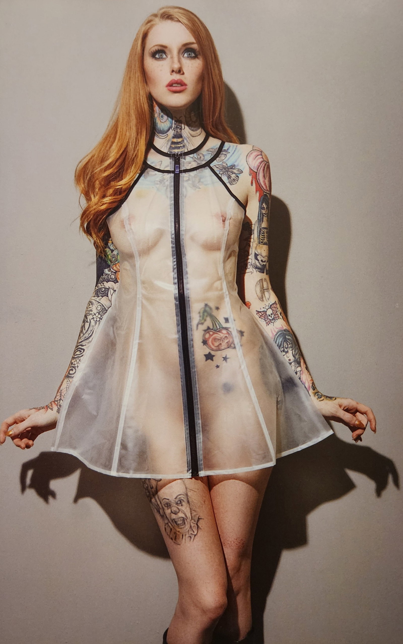 Christian Saint, Tattoo Top Model, 2015: Artist/Photographer: Christian Saint Title/Subject: Tattoo Top Model Type Of Print: Authentic Sheet Fed Photogravure/Heliogravure. Date Of Print: 2015 Paper: Medium weight, satin/matte finish. Print O