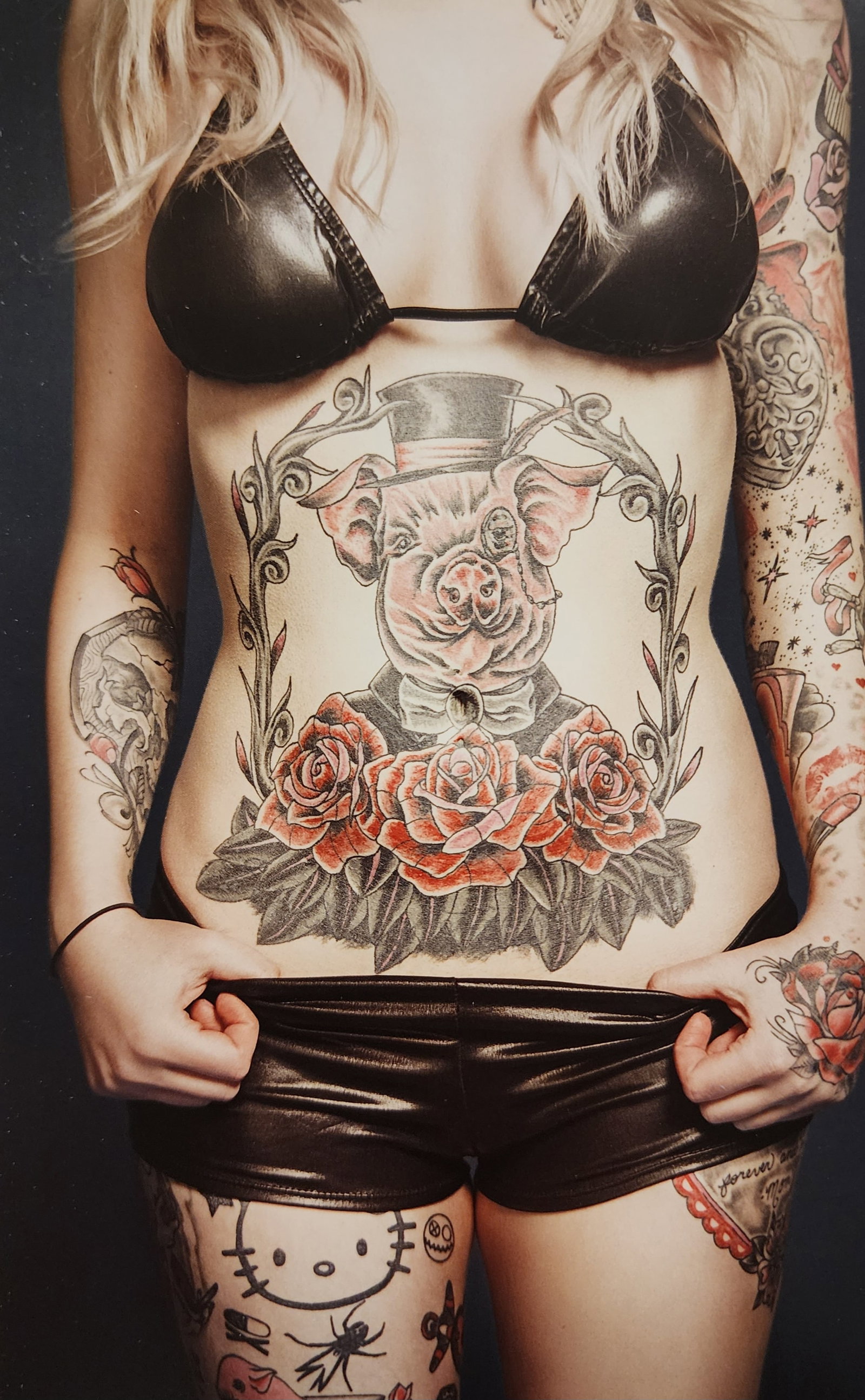 Christian Saint, Tattoo Top Model, 2015: Artist/Photographer: Christian Saint Title/Subject: Tattoo Top Model Type Of Print: Authentic Sheet Fed Photogravure/Heliogravure. Date Of Print: 2015 Paper: Medium weight, satin/matte finish. Print O