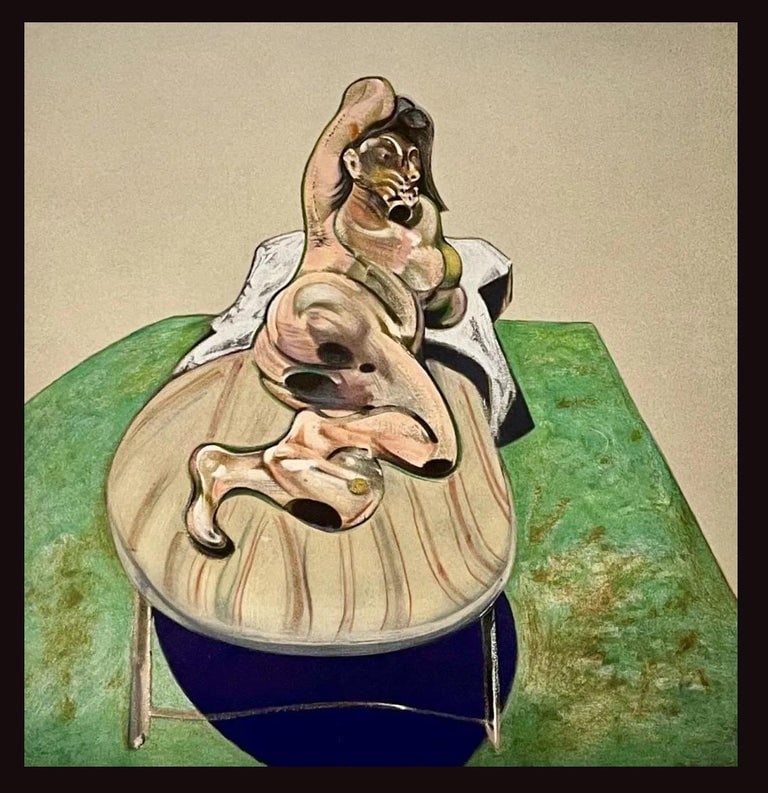 Francis Bacon, 'Henrietta Moraes' original color lithograph, 1966: Lithograph on velin paper. Inscription: Unsigned and unnumbered. Good condition. Notes: From Derri?re le miroir, N? 162. Published by Aime Maeght, editeur, Paris Printed by editions Pierre a Feu, Gale
