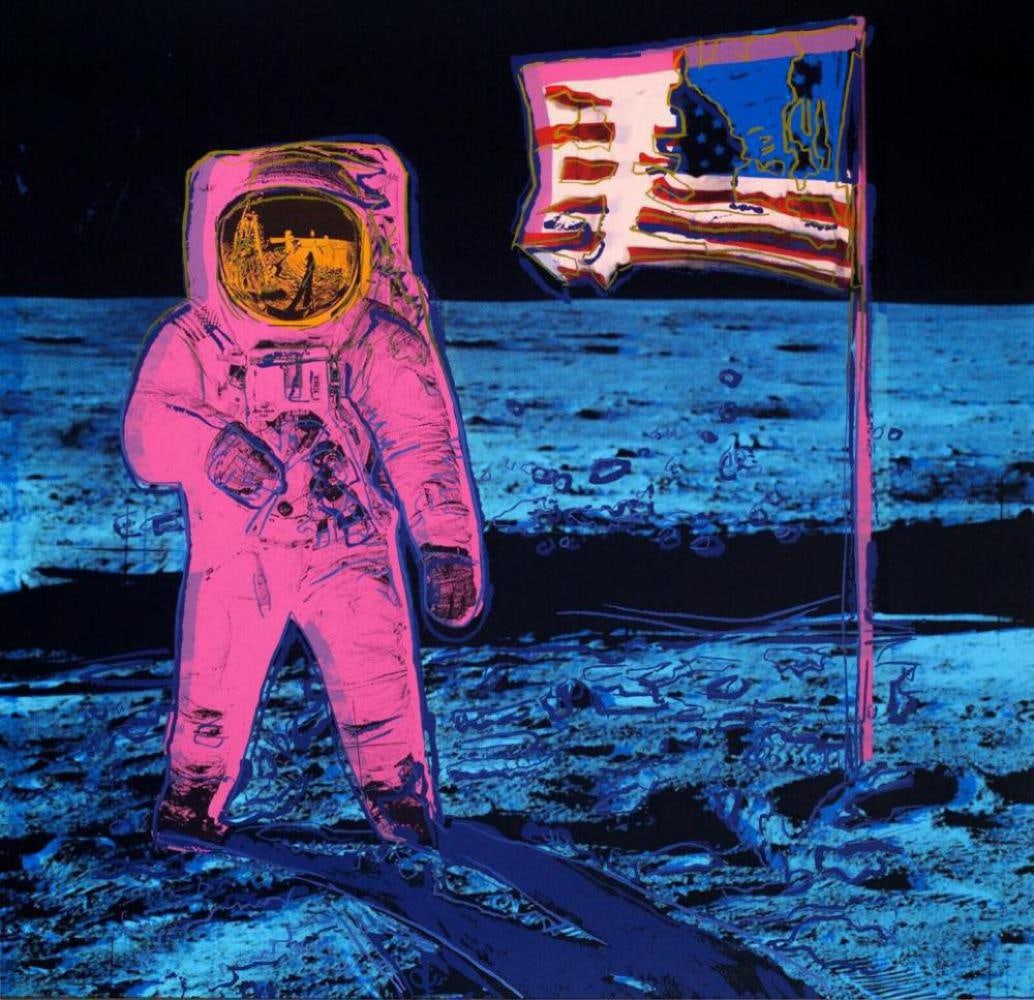 Andy Warhol, "Moonwalk Pink" Sunday B Morning Limited Edition Screen Print: Description Original Limited Edition Silkscreen on 100% Acid Free Archival Museum Board 2020 Edition Size: 3000 Including APs Collectors Edition. Paper Size: 38.5 x 38.5. Numbered in pencil; unsigned.