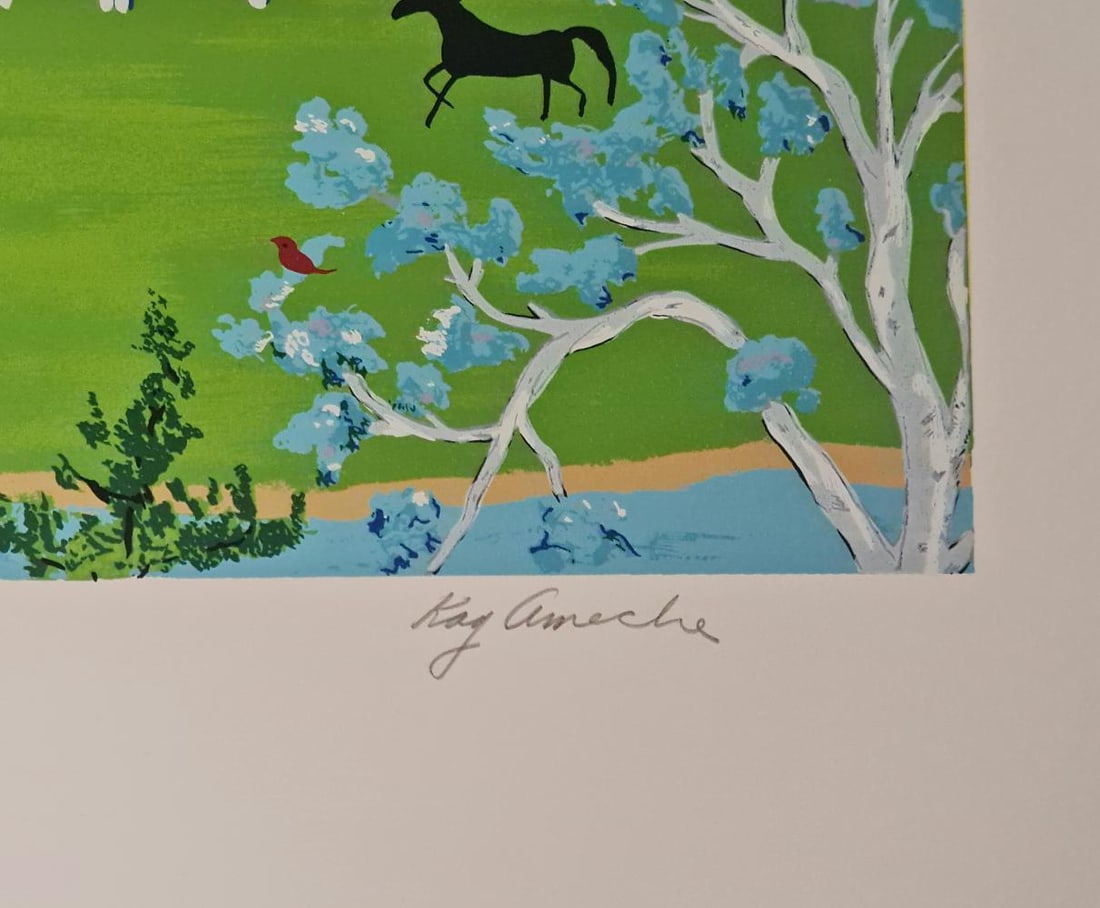 Kay Ameche, 'Mt. Shasta', Signed Limited Edition Etching - 2