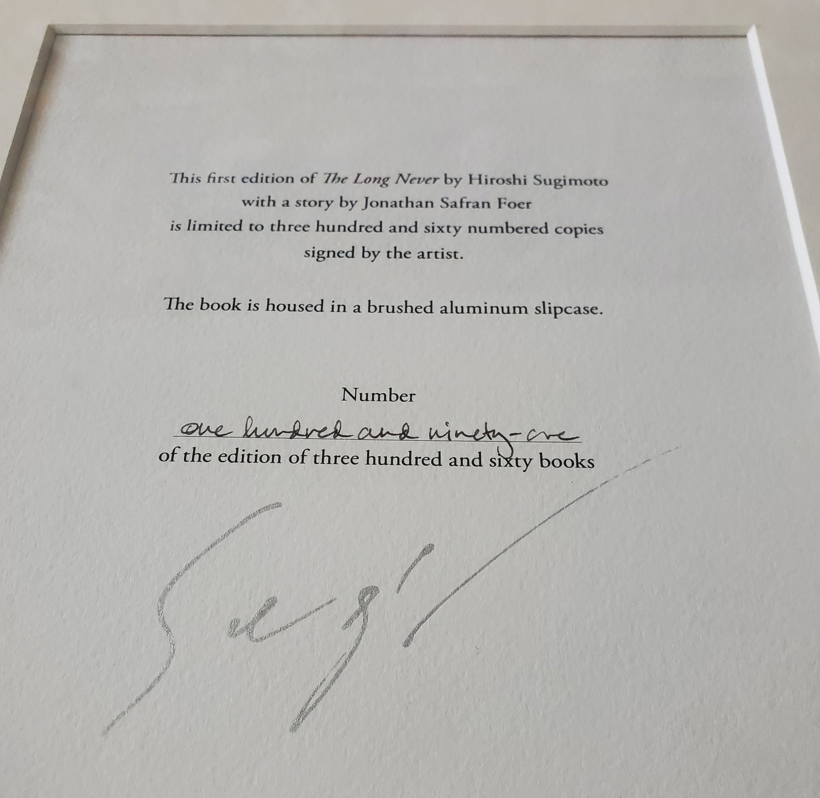 Hiroshi Sugimoto, 'Lightning Fields' I, With Hand Signed/Numbered Cutout - 2