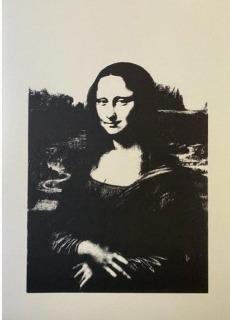 Andy Warhol, Da Vinci Mona Lisa Sunday B Morning Vellum: Original Limited Edition Silkscreen on Premium Vellum Edition Size: 2500Paper Size: 25 x 35 Unsigned. Published by Sunday B. Morning. Excellent Condition; never framed or matted. Publishers included.T