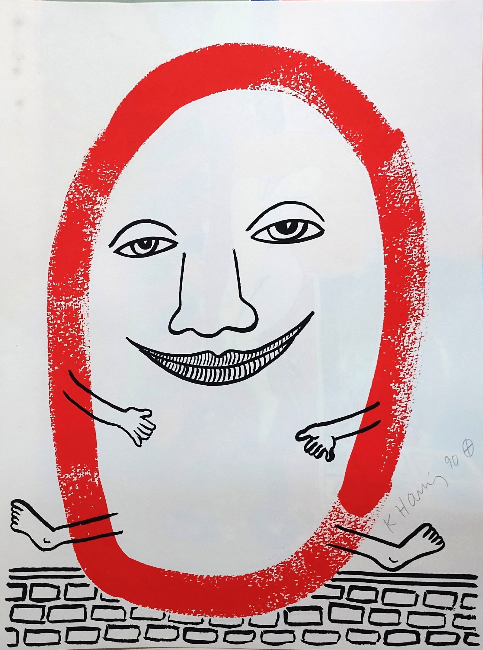 Keith Haring, 'The Story of Red and Blue' - L. PP. 128-133, Limited Edition Screenprint (1 of 5)