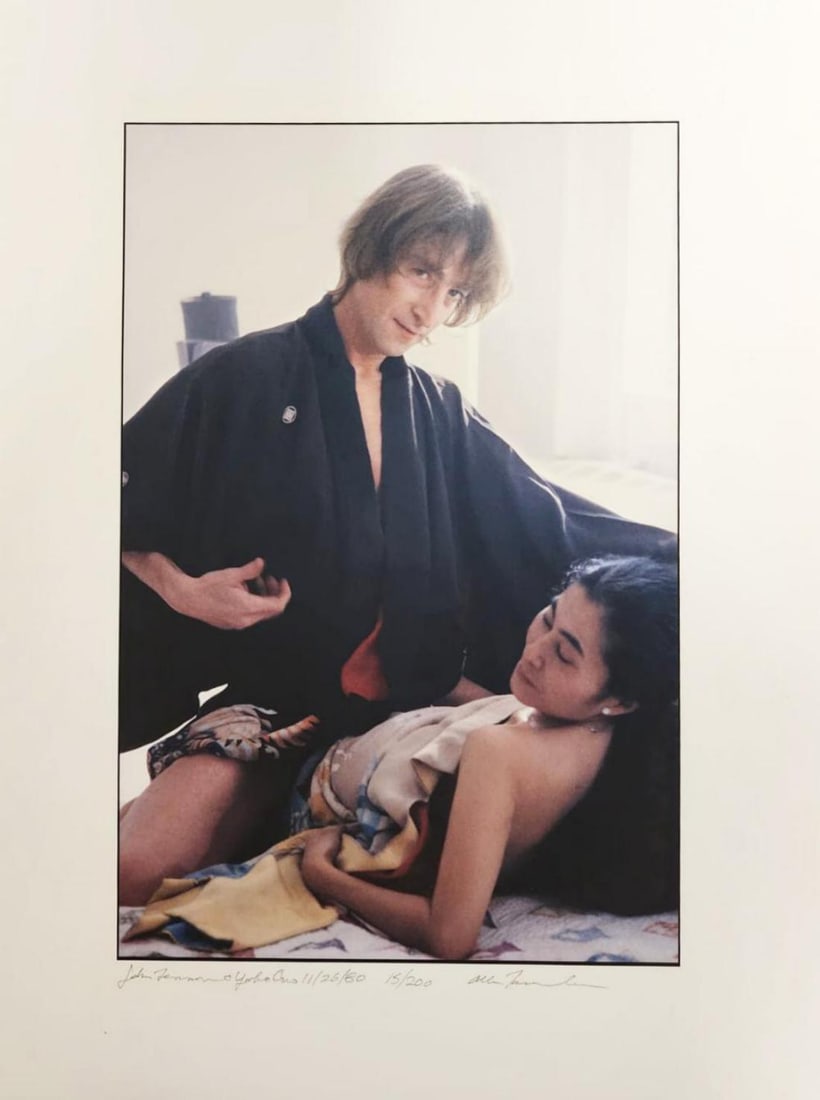 Allan Tannenbaum, 'John Lennon & Yoko Ono With Kimonos, Nyc', Signed Limited Edition Print, 1980 (1 of 2)