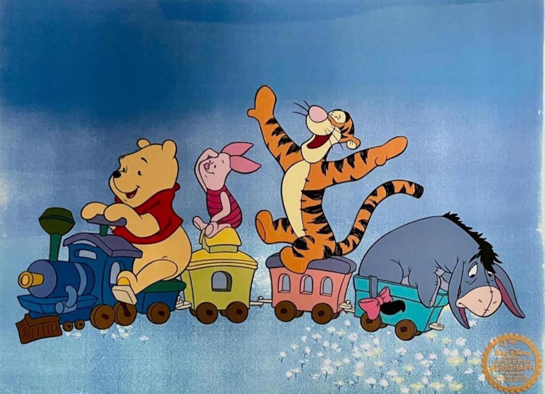 Disney, Winnie The Pooh & Friends Limited Edition Sericel Animation Art Cel: DISNEY WINNIE THE POOH & FRIENDS LIMITED EDITION SERICEL ANIMATION ART CEL. Known as a "sericel", this image has been meticulously created as a Top Quality Serigraph for your Art Collecting pleasure! 