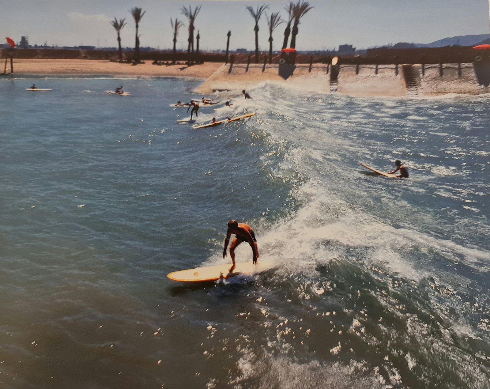 Leroy Grannis, Big Surf Wave Pool, Tempe, Arizona, 1963: Photographer: LeRoy Grannis (1917-2011) captured the early surf lifestyle of Southern California unlike any other of his generation. Subject/Title: Big Surf Wave Pool, Tempe, Arizona Date Of Negative: