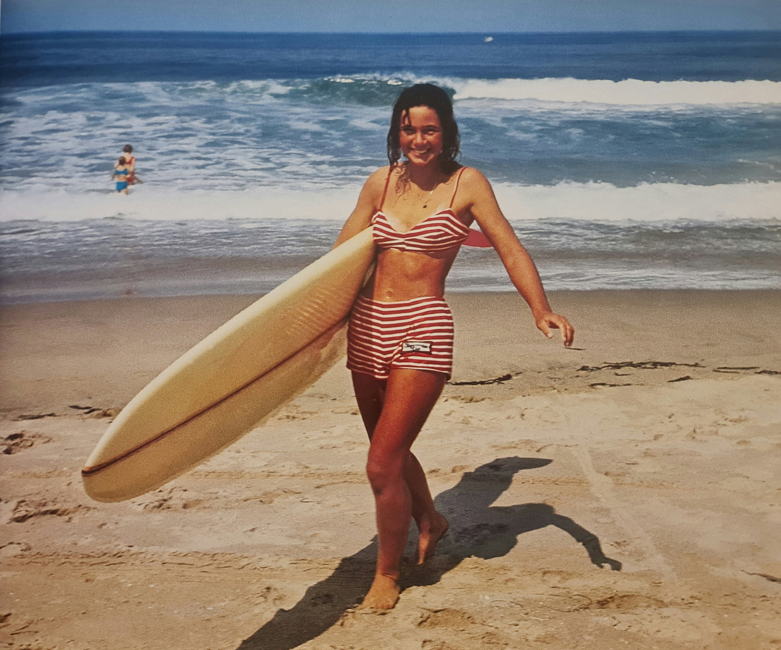 Leroy Grannis, Gail Yarbrough, Hermosa Beach, 1964: Photographer: LeRoy Grannis (1917-2011) captured the early surf lifestyle of Southern California unlike any other of his generation. Subject/Title: Gail Yarbrough, Hermosa Beach Date Of Negative: 1964