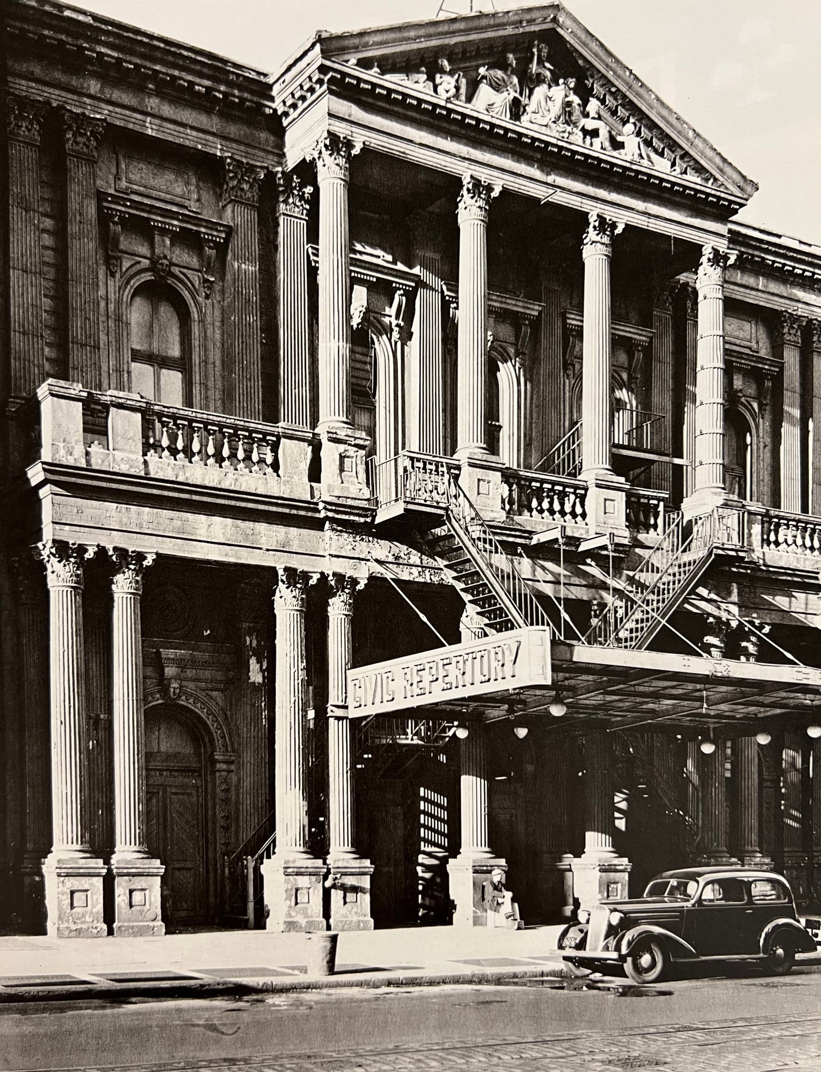Berenice Abbott, Civic Repertory Theater, 105 West 14th Street, 1930s: Photographer: Berenice Alice Abbott was an American photographer best known for her portraits of between-the-wars 20th century cultural figures, New York City photographs of architecture and urban des