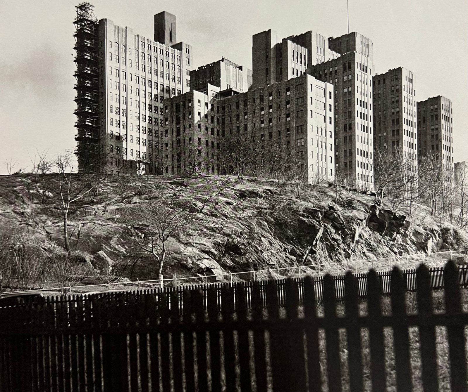Berenice Abbott, Columbia Presbyterian Medical Center, Broadway And 168th Street, 1930s: Photographer: Berenice Alice Abbott was an American photographer best known for her portraits of between-the-wars 20th century cultural figures, New York City photographs of architecture and urban des