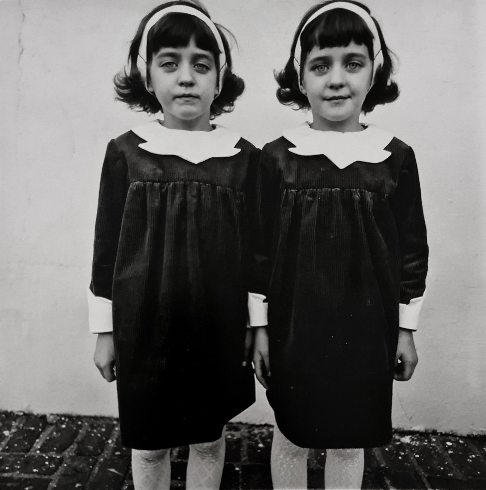 Diane Arbus, Identical twins, Roselle, N.J., 1967: Photographer: Diane Arbus Born: March 14, 1923, New York, New York, United States. Died: July 26, 1971, Westbeth Artists Housing, New York, United States. Diane Arbus was an American photographer. Arb