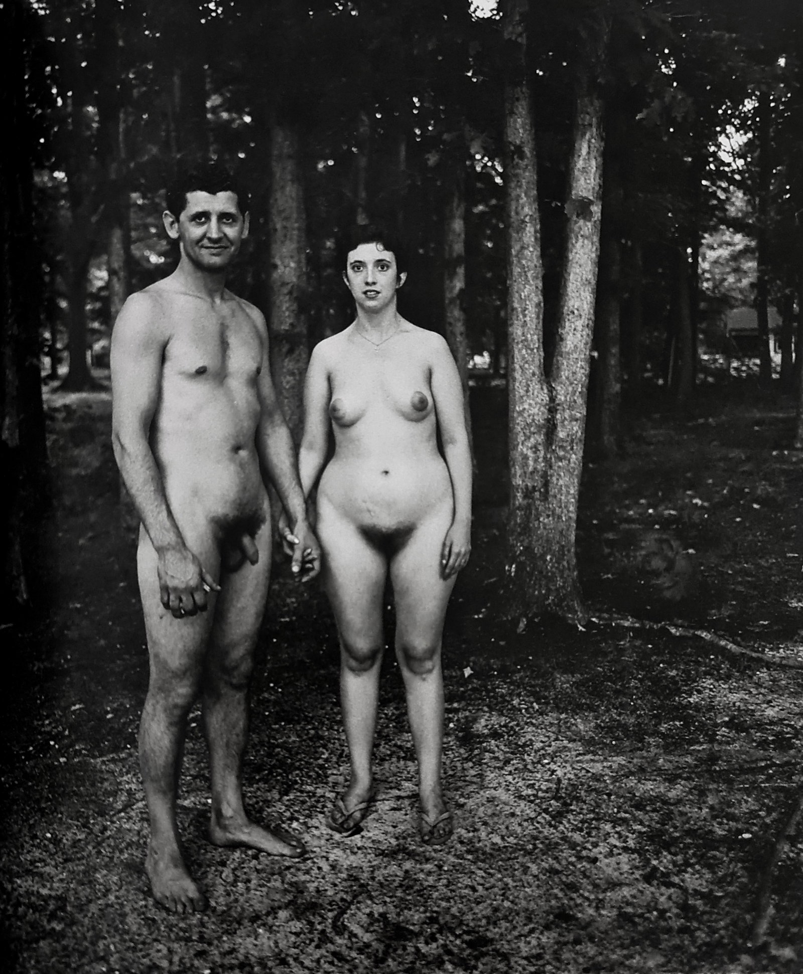 Diane Arbus, A husband and wife in the woods at a nudist camp, N.J., 1963: Photographer: Diane Arbus Born: March 14, 1923, New York, New York, United States. Died: July 26, 1971, Westbeth Artists Housing, New York, United States. Diane Arbus was an American photographer. Arb