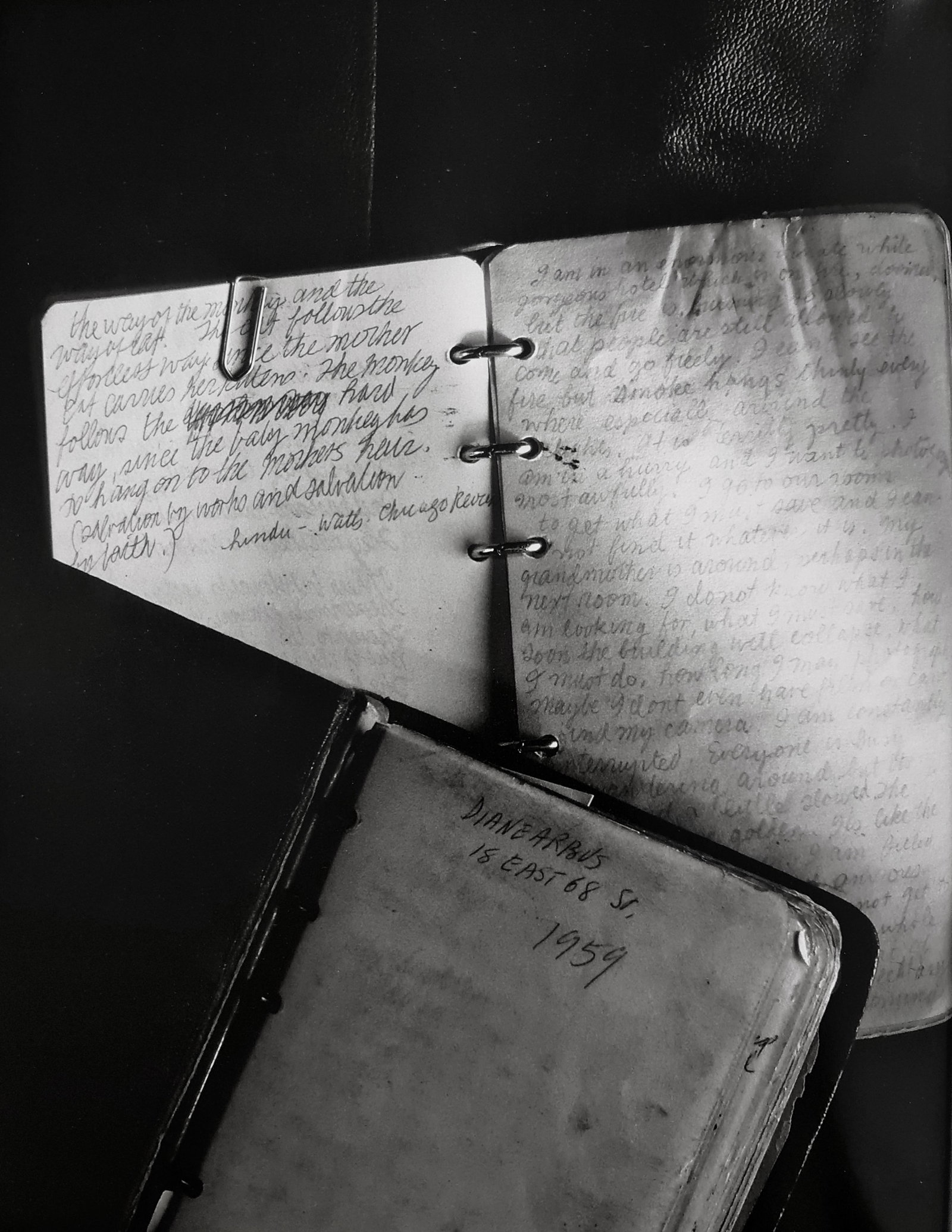 Diane Arbus, A pile of Diane Arbus notebooks including 1959 Notebook, 1959 (1 of 1)