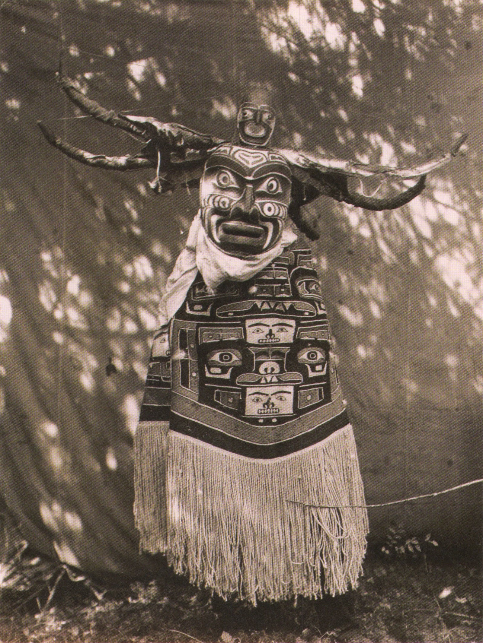 Edward S. Curtis, FIG.24 Edward S. Curtis, (Figure in Costume) Kwakiutl (Qagyuhl), 1914: Photographer: Edward S. Curtis (American, 1868 - 1952) - renowned photographer of the American West and the Native American Indian. Title: FIG. 45 Curtis Studio, (Edward S. Curtis and His Daughter Bet