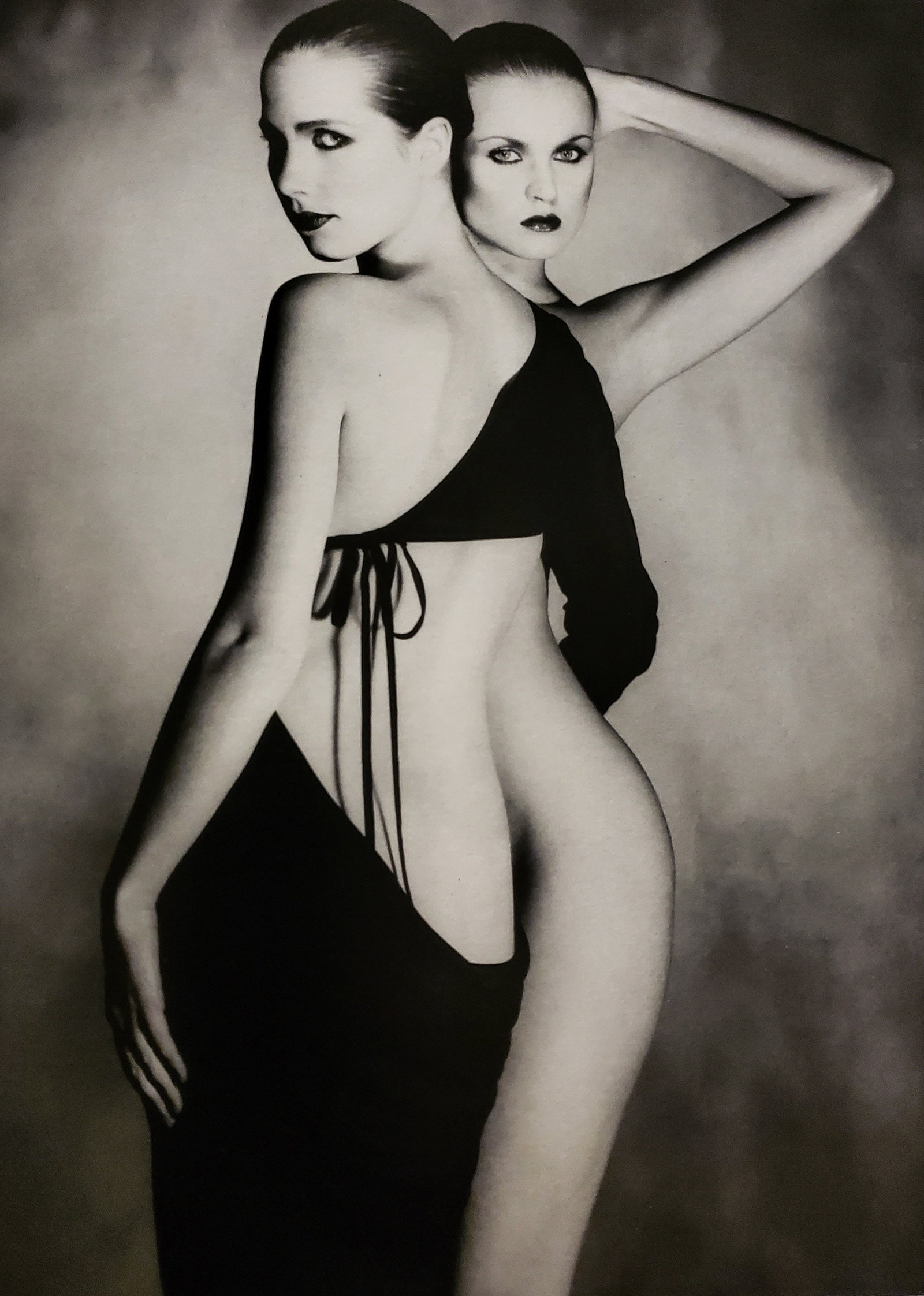 John Swannell, Dangerous Duo II, 1980's: Photographer: John Swannell was born in 1946. After leaving school at 16, he worked first as an assistant at Vogue Studios and then assisted David Bailey for four years before setting up his own