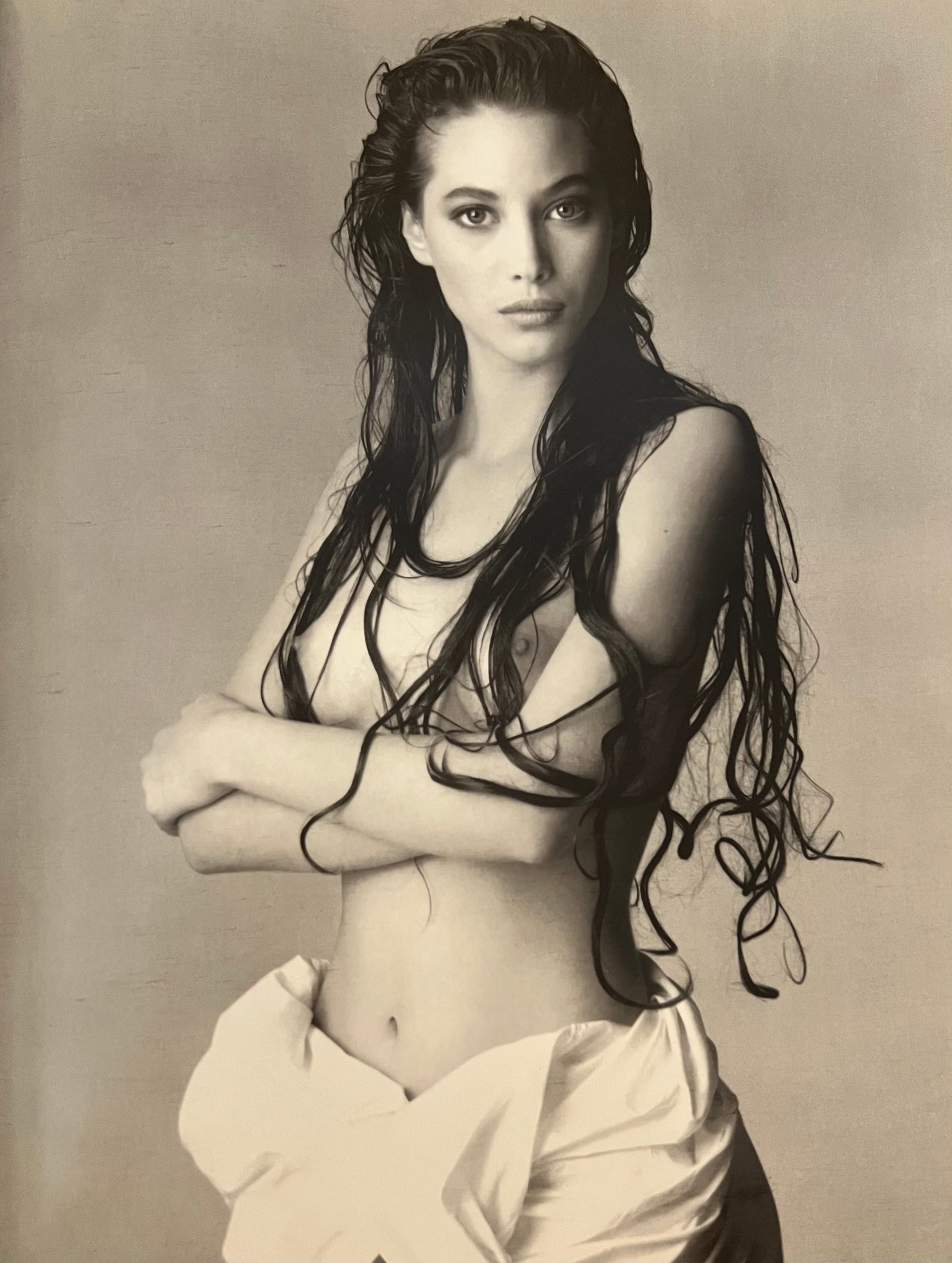 Patrick Demarchelier, Christy, New York, 1986: Photographer: PATRICK DEMARCHELIER: internationally renowned fashion and portrait photographer known for his ability to represent the true personalities of his subjects. He discovered his passion at 1