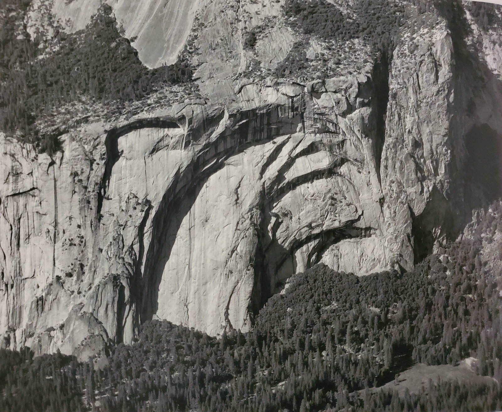 Ansel Adams, Royal Arches, Washington Column and the Base of North Dome, Yosemite National Park,: Photographer: Ansel Adams (American, 1902 - 1984) - Internationally renowned American photographer. One of the most influential artists in photographic history. Title: "Royal Arches, Washington Column