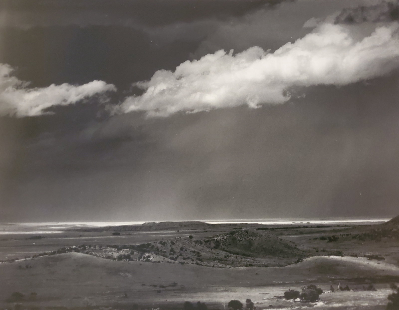 Ansel Adams, Thunderstorm Over the Great Plains, Near Cimarron, New Mexico, 1961: Photographer: Ansel Adams (American, 1902 - 1984) - Internationally renowned American photographer. One of the most influential artists in photographic history. Title: "Thunderstorm Over the Great Pla