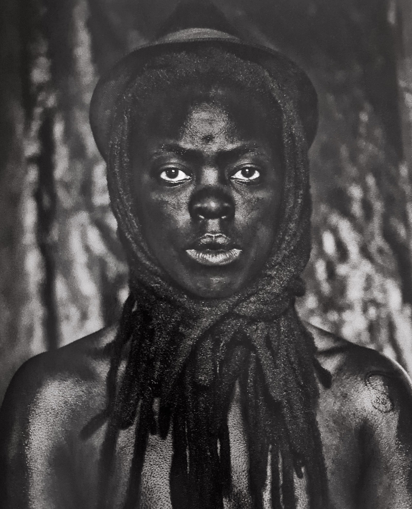 Zanele Muholi, Thulani I, Paris, 2014: Photographer: Zanele Muholi was born in 1972. She is a South African photographer and filmmaker. Title: Thulani I, Paris, 2014, 8.5 x 10.5 Date Of Negative: 2014 Type Of Print: Authentic Vintage Sheet