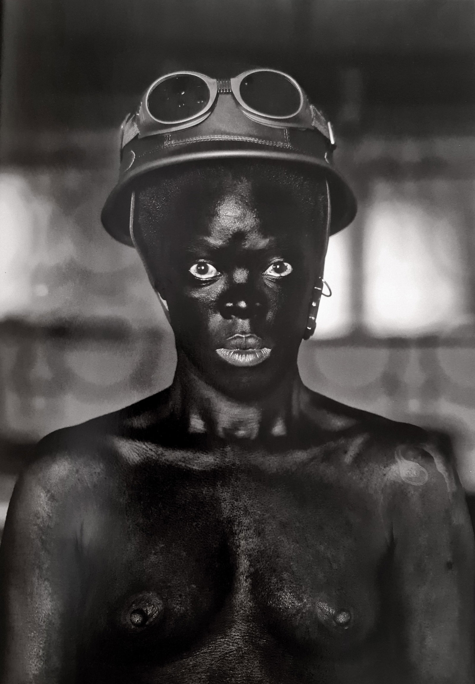 Zanele Muholi, Thulani II, Parktown, Johannesburg, 2015: Photographer: Zanele Muholi was born in 1972. She is a South African photographer and filmmaker. Title: Thulani II, Parktown, Johannesburg, 2015, 9 x 12.5 Date Of Negative: 2015 Type Of Print: Authent