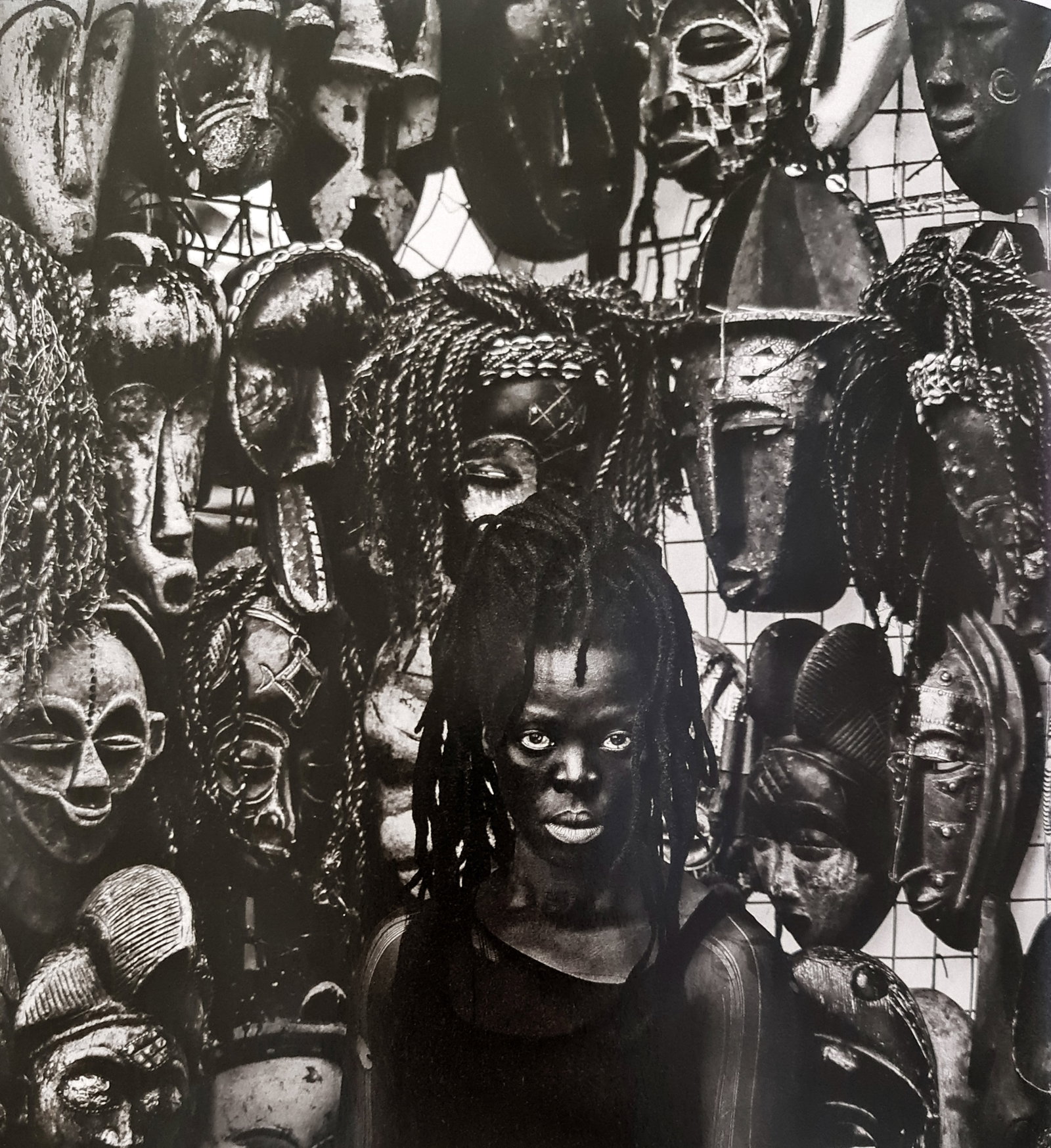Zanele Muholi, Zonk'zizwe, Greenmarket Square, Cape Town, 2017: Photographer: Zanele Muholi was born in 1972. She is a South African photographer and filmmaker. Title: Zonk'zizwe, Greenmarket Square, Cape Town, 2017, 9.5 x 9.5 Date Of Negative: 2017 Type Of Print: