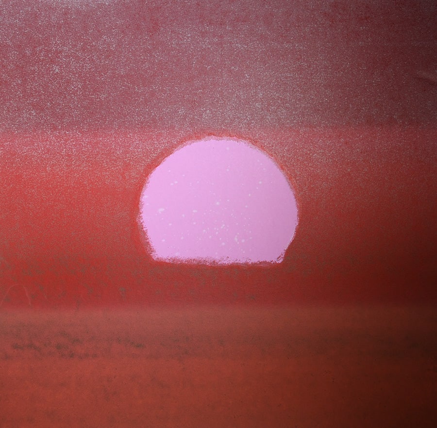 Andy Warhol, (After) Sunset, Unique Edition Print, FSII (212): Andy Warhol title; Sunset, Unique Edition Print, FSII (212) silkscreen, Printer's proof, not signed and not numbered Paper size: 34 x 34 inch Images size: 34 x 34 inch Condition: Artwork is in Very go