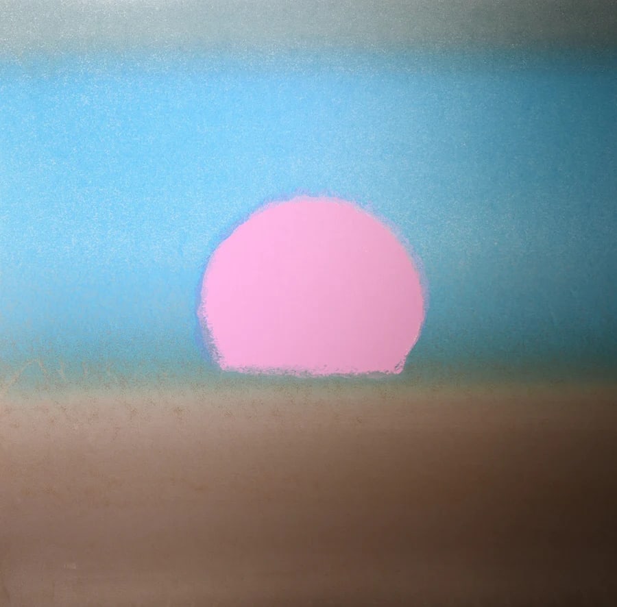 Andy Warhol, (After) Sunset, Unique Edition Print, FSII (143): Andy Warhol title; Sunset, Unique Edition Print, FSII (143) silkscreen, Printer's proof, not signed and not numbered Paper size: 34 x 34 inch Images size: 34 x 34 inch Condition: Artwork is in Very go