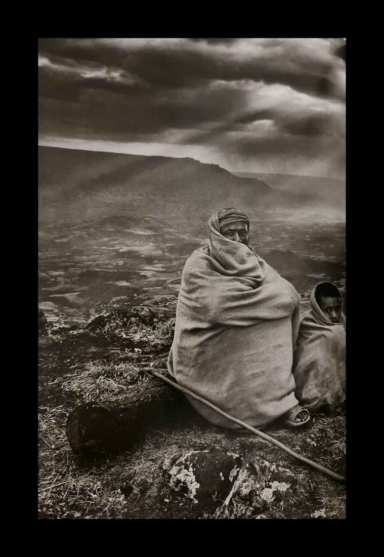 Sebastian Salgado, Ethiopian man and son, Ethiopia, 2008: Photographer: Sebastiao Ribeiro Salgado Junior is a Brazilian social documentary photographer and photojournalist. He has traveled to over 120 countries for his photographic projects. Most of these ha