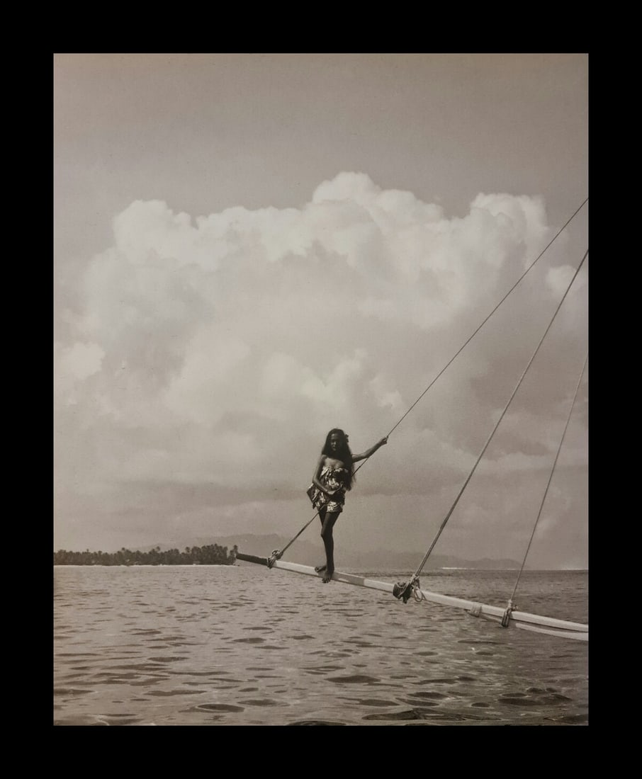Adolphe Sylvain, Untitled, 1946: Photographer: Adolphe Sylvain - 1920-1991, was a French-Tahitian photographer, best known for his black-and-white photographs of Tahiti and Tahitian models. Subject/Title: Tahiti Date Of Negative: 194