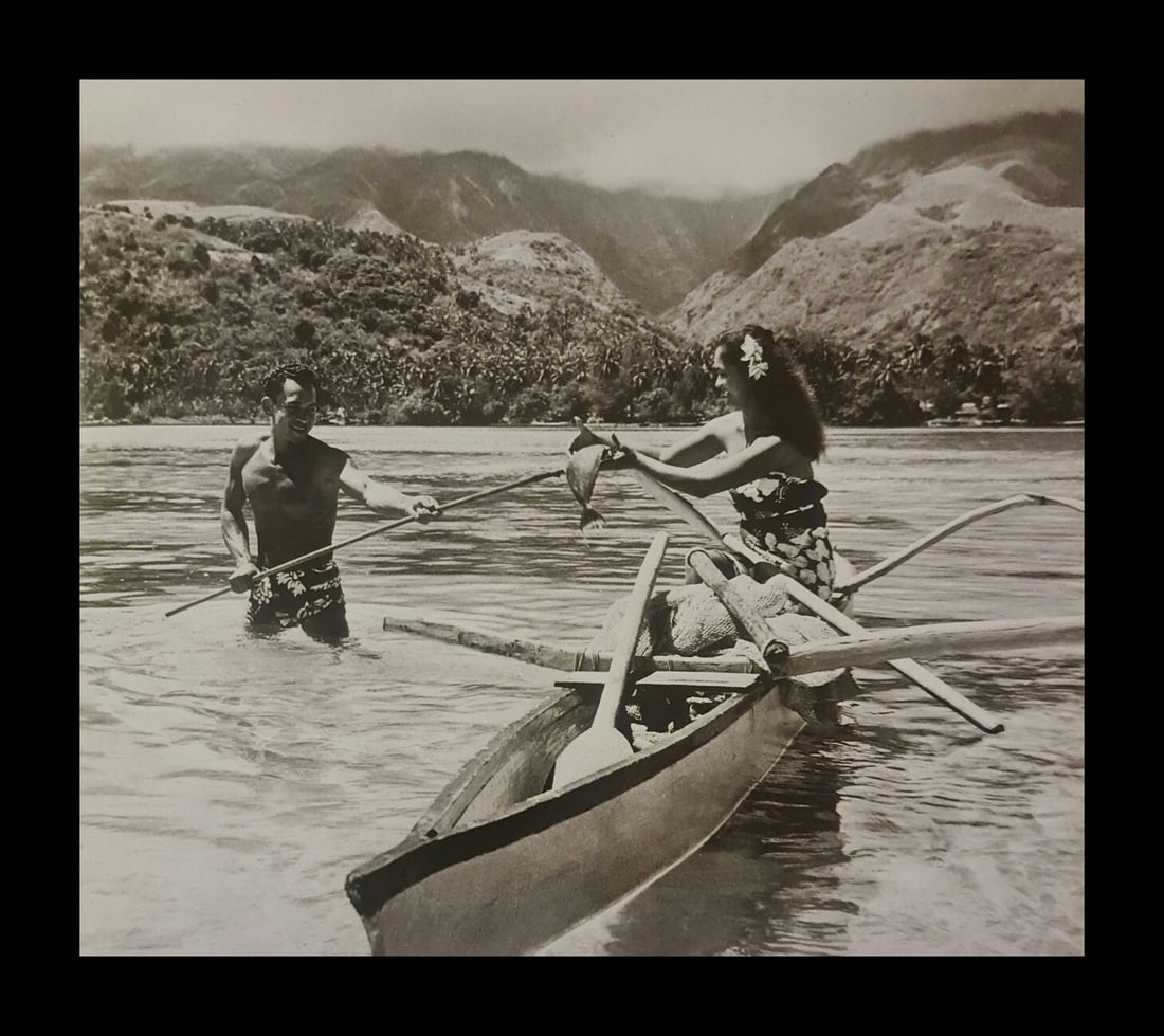 Adolphe Sylvain, Untitled, 1946: Photographer: Adolphe Sylvain - 1920-1991, was a French-Tahitian photographer, best known for his black-and-white photographs of Tahiti and Tahitian models. Subject/Title: Tahiti Date Of Negative: 194