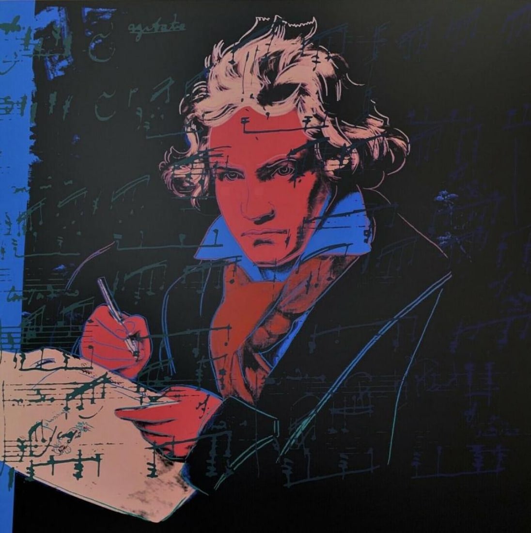 Andy Warhol, Beethoven 392 Sunday B Morning Le Serigraph: Original Limited Edition Silkscreen on 100% Acid Free Archival Museum Board 2020 Edition Size: 3000 Paper Size: 38.5 x 38.5 Unsigned. Published by Sunday B. Morning. Excellent Condition: never framed 