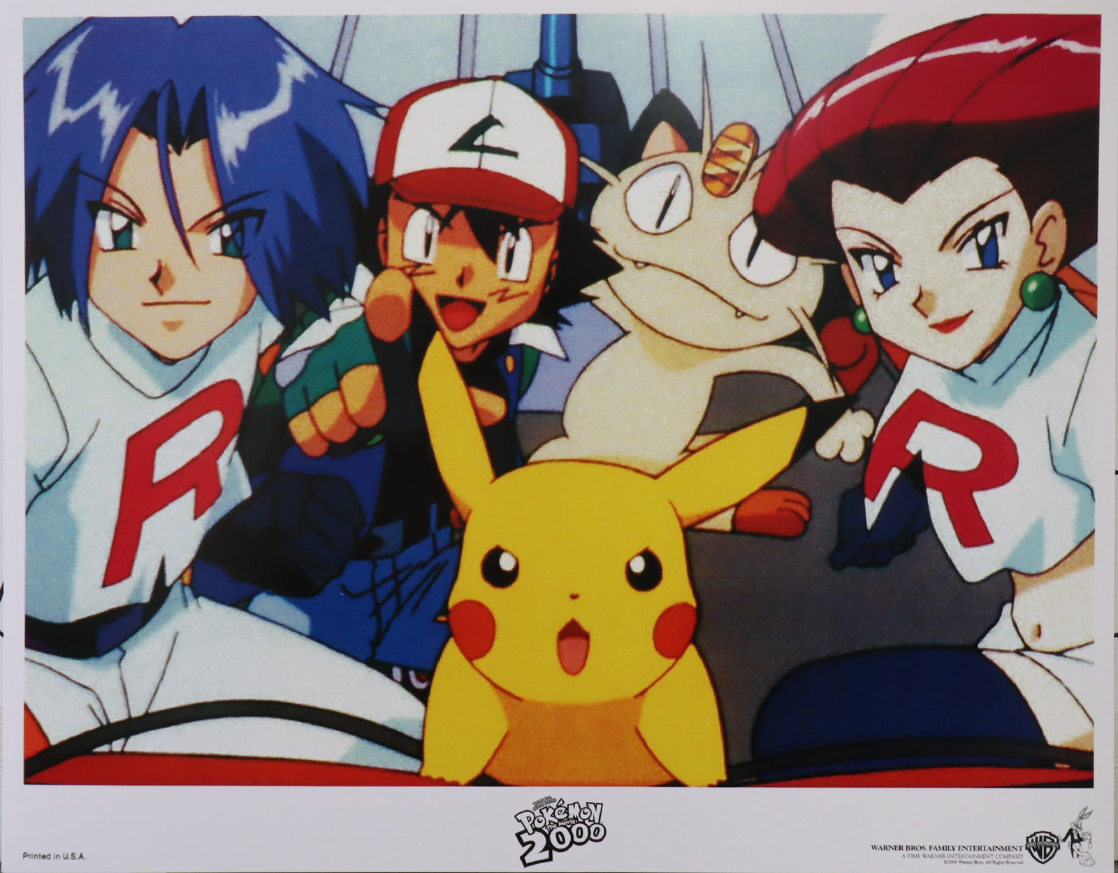 Pokemon 2000 Movie - Team Rocket, Ash & Pikachu - Poster Print (1 of 3)