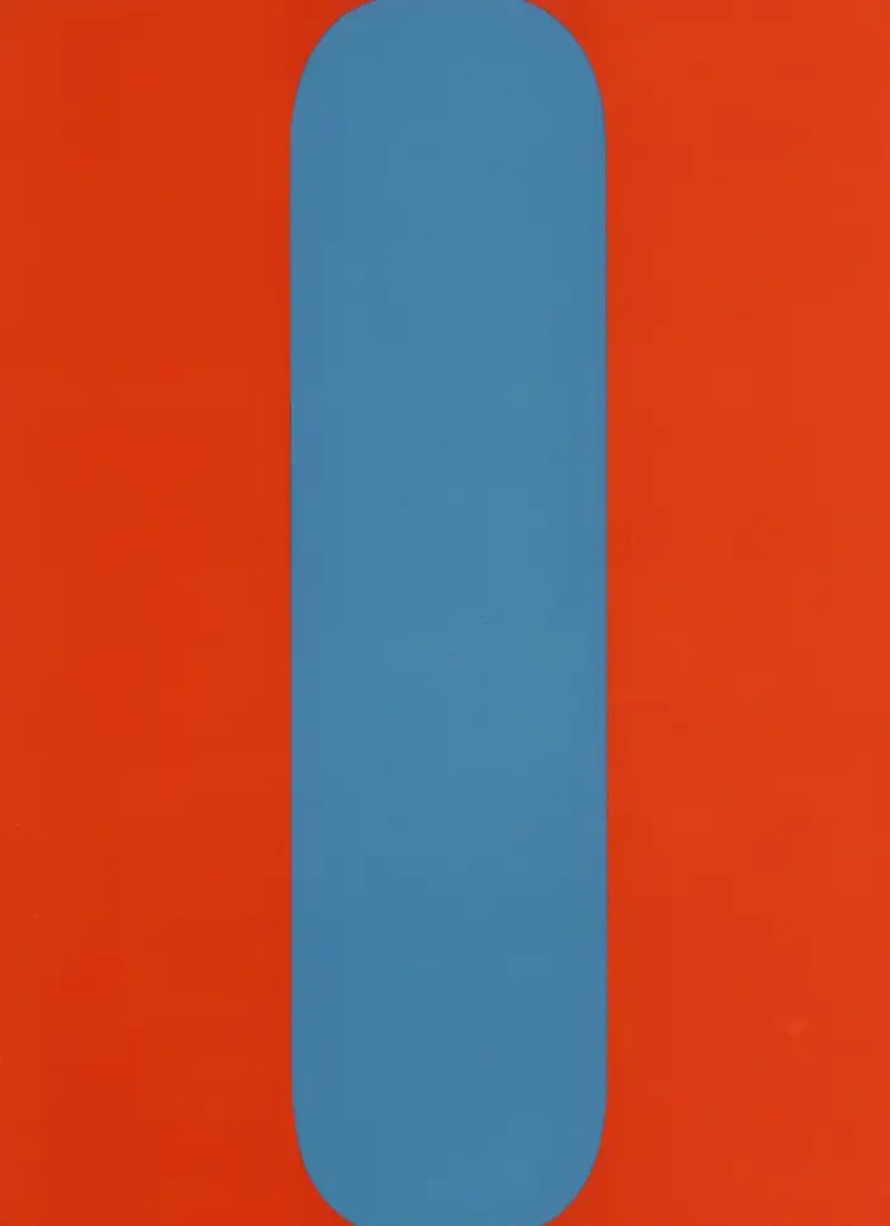 Ellsworth Kelly - Composition (Axsom No. I-b), 1964 Lithograph From DLM: Artist: Ellsworth KellyTitle: Composition (Axsom No. I-b)Year: 1964Dimensions: 15in. by 11in.Mount Board Size Inches: 20 x 16 inchesMount Board Color: White/BlackPrint Border: No - full bleed