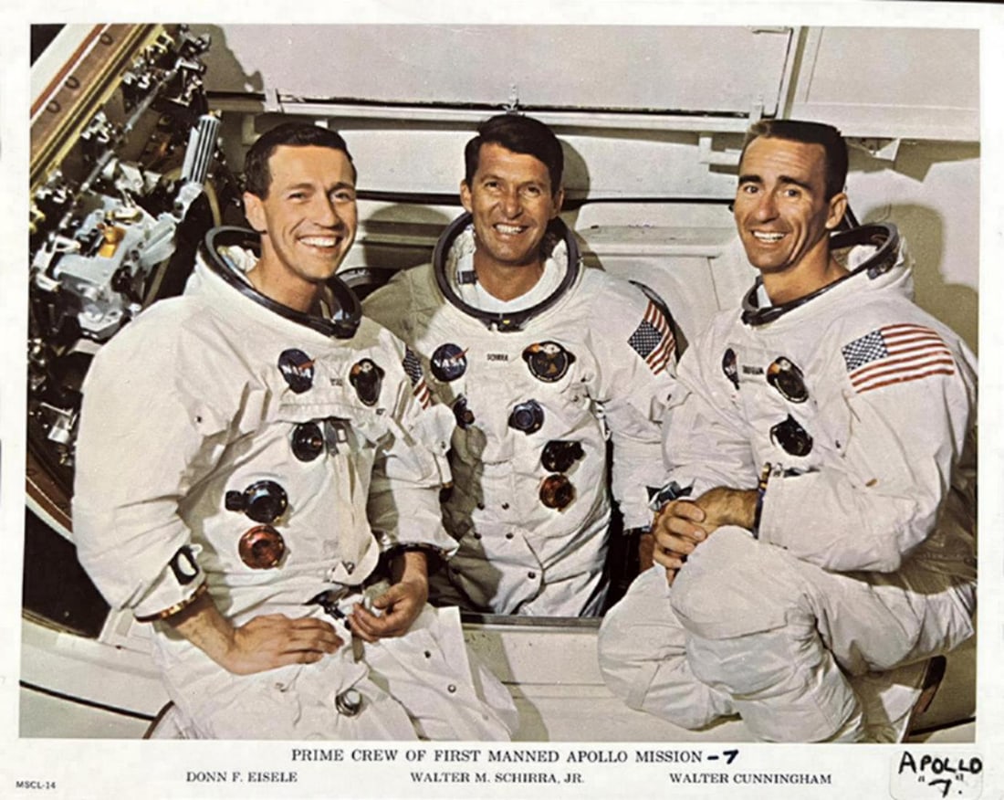Nasa, Prime Crew Of First Manned Apollo Mission, Walter M. Schirra, Jr., Donn F. Eisele, Walter (1 of 1)
