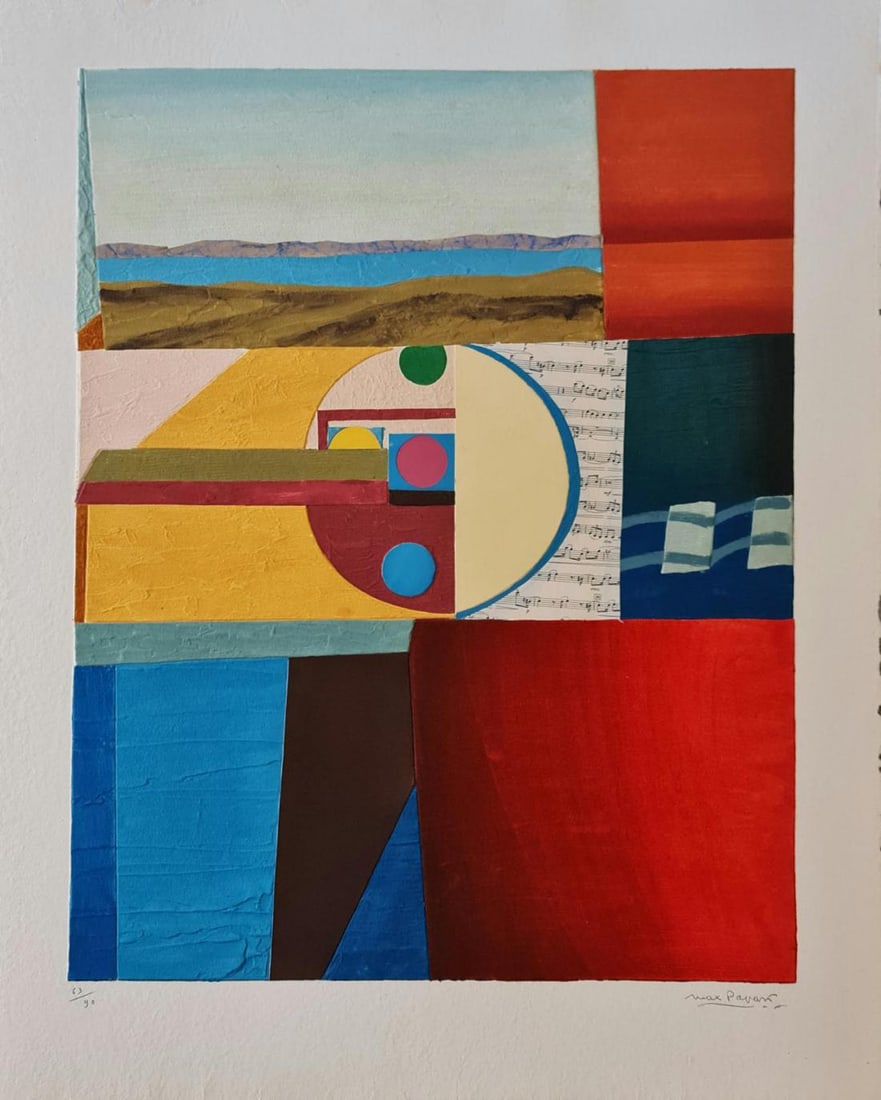 Max Papart, Untitled 1 Carborundum, 1988, Etching (1 of 4)