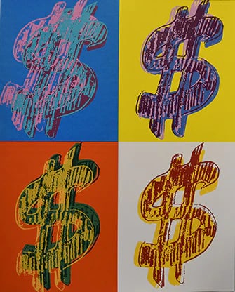 Andy Warhol (After), Dollar (9) FSIIA 283/284, Each Print is Unique, 1982 (1 of 1)